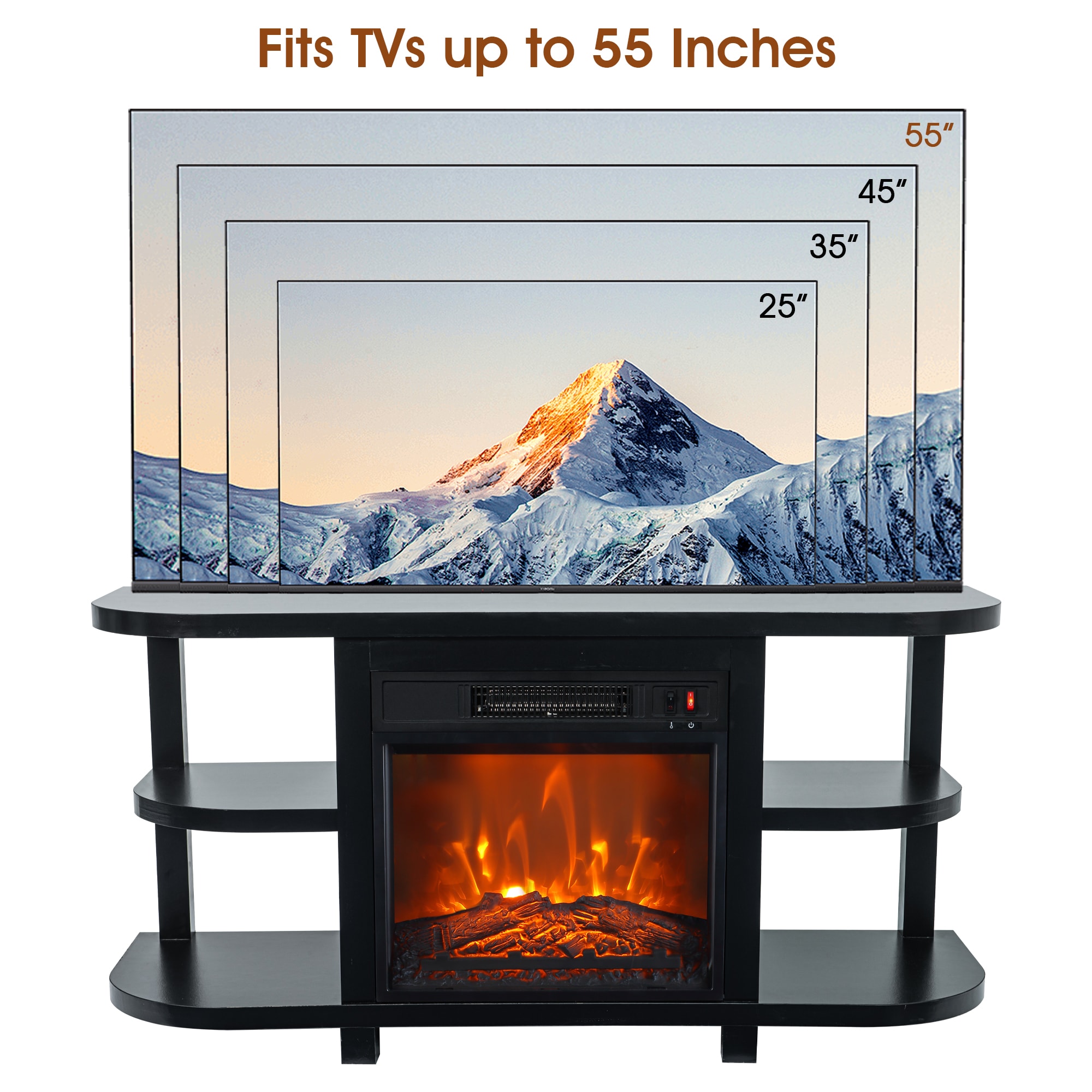 IHOMEadore BBJ01063-48-18C-BK Electric-Fireplaces - View #7