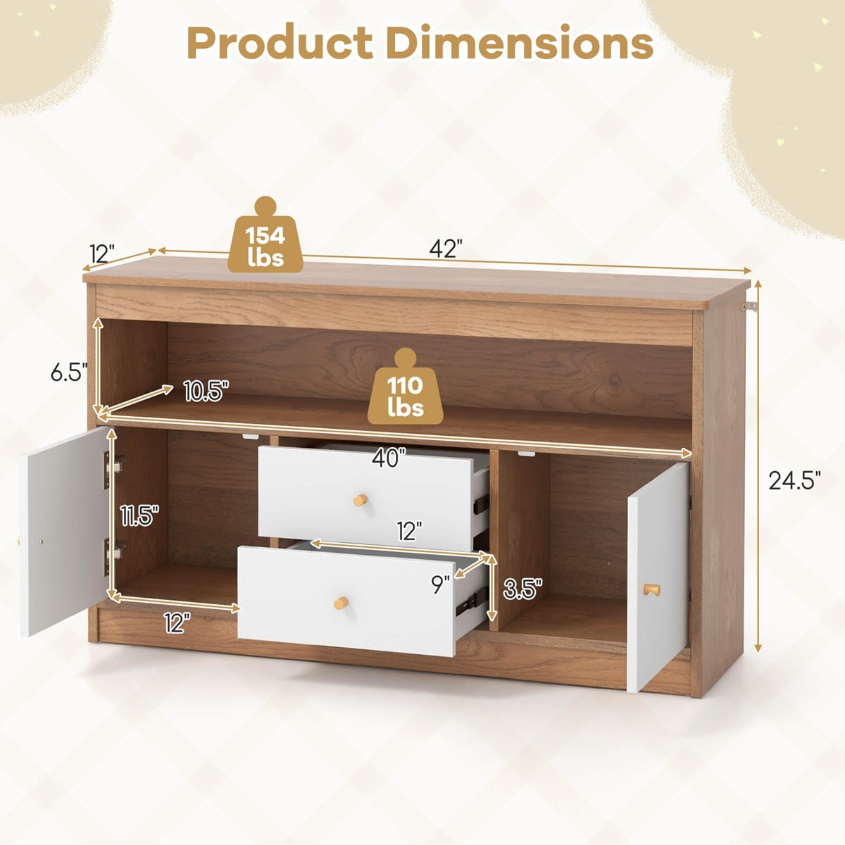 Costway HCST04483 Kids-Bookcases - View #3