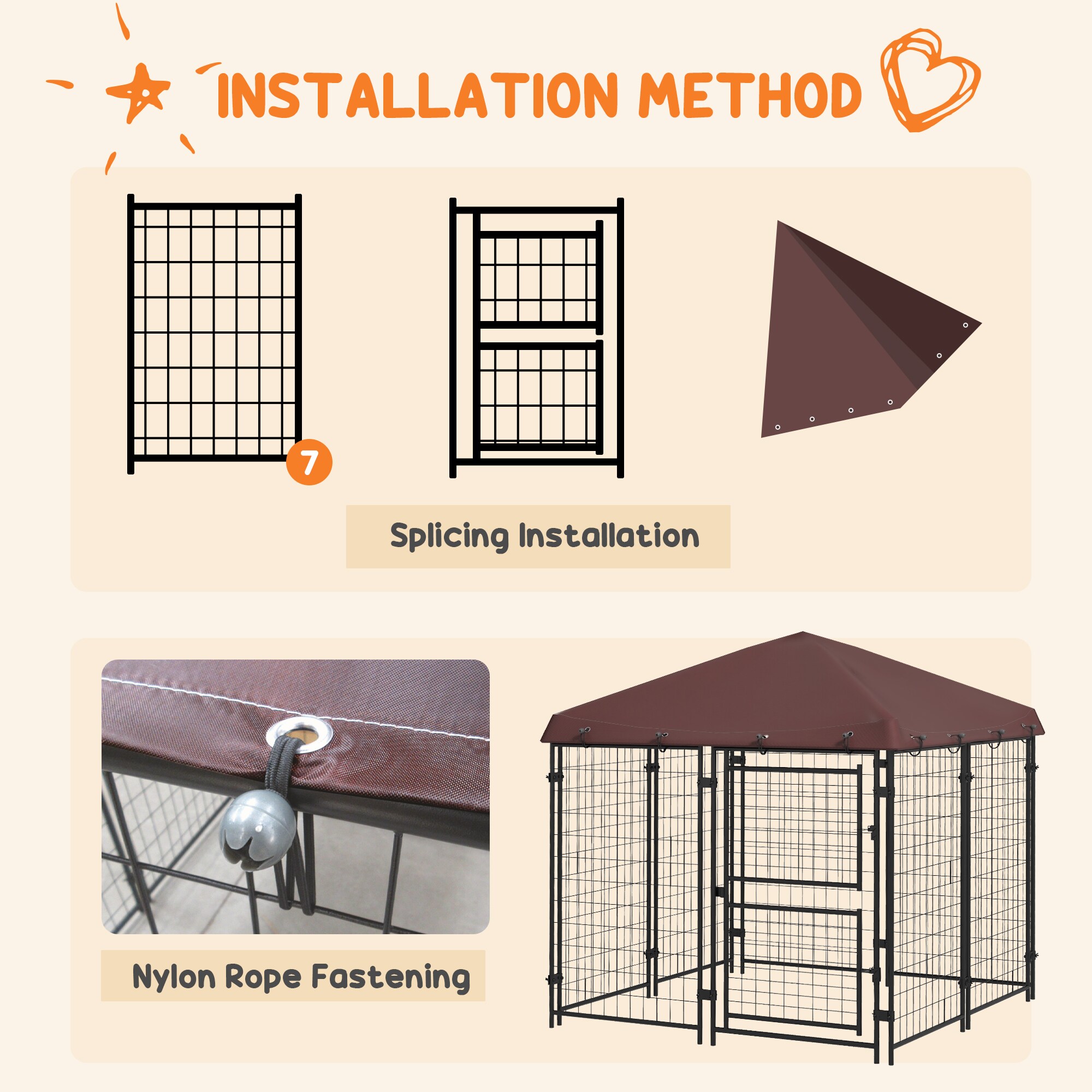 PawHut D02-177V00BN Dog-Pens - View #6