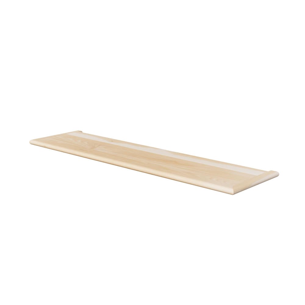 Stairtek REHI1148-XXXXXSY 48-in x 11.5-in x 1-in Unfinished Hickory Reversible return Bullnose Stair Tread