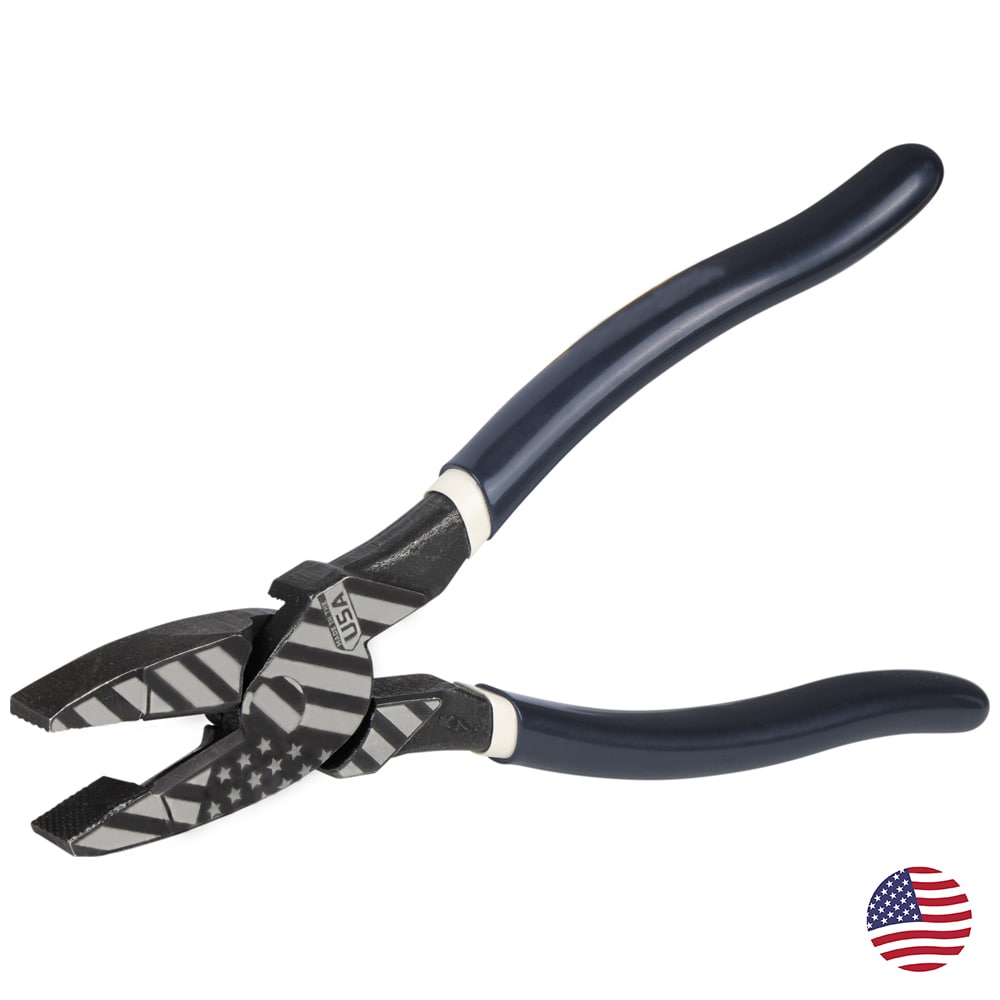Klein Tools D2139NE74 American Forged Lineman's Pliers, New England Nose, 9-Inch