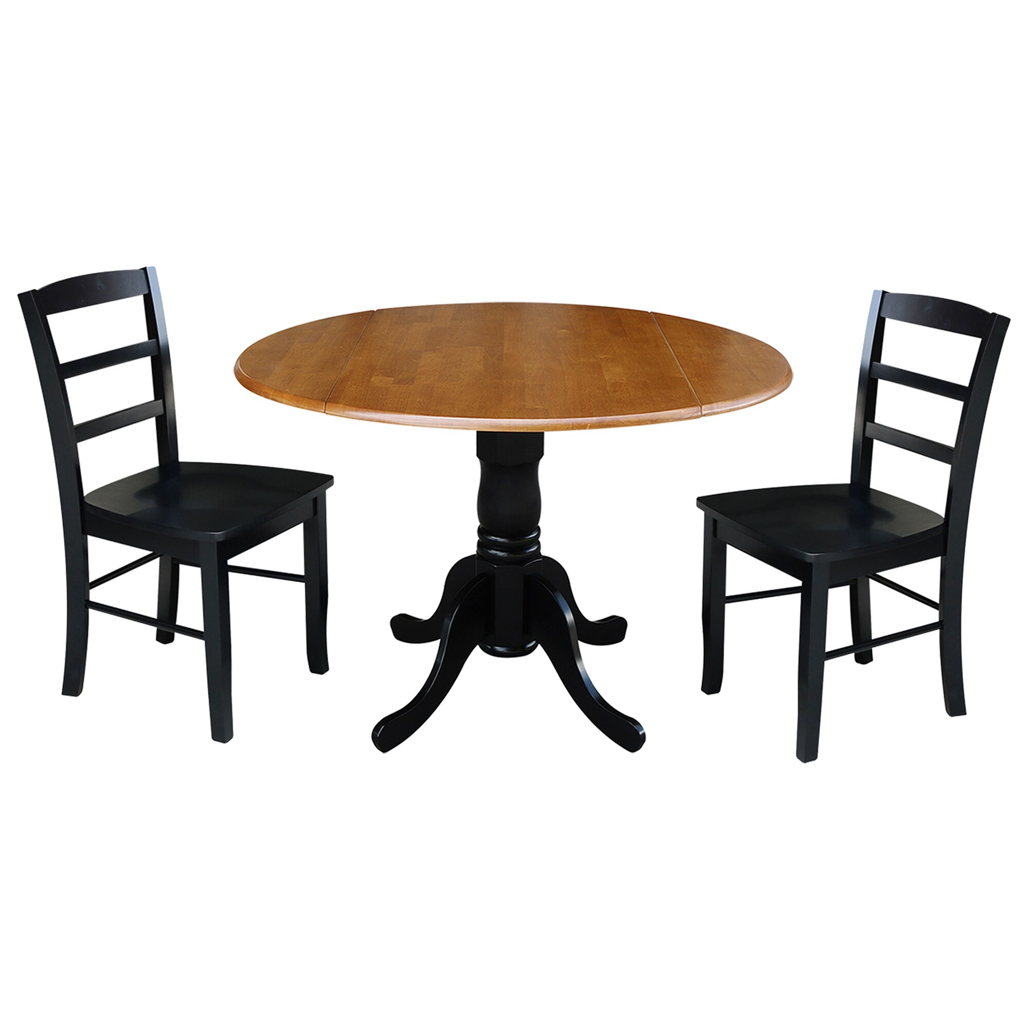 International Concepts K57-42DP-C46-2P Multiple colors/finishes Traditional Dining Room Set with Round Table ( Seats 2 )
