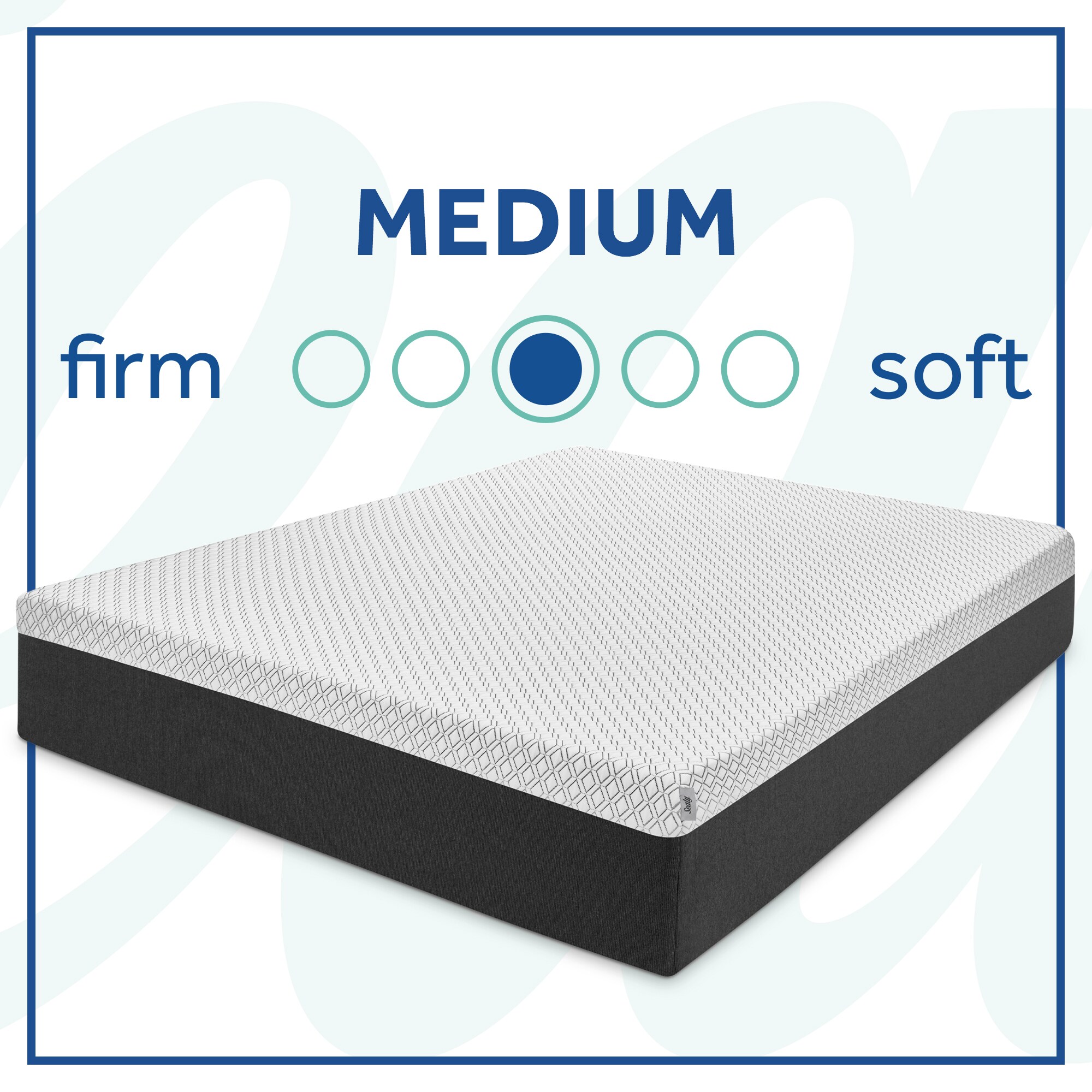 Sealy 10-in Queen Hybrid Memory Foam/Coil Blend Mattress in a Box F03 ...