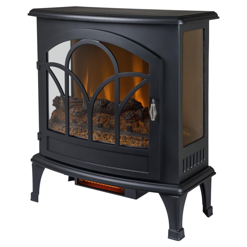 Pleasant Hearth 25-in W 5200-BTU Black Metal Fan-forced Electric Stove with Thermostat EST-425T-10 Sansujyuku sansujyuku.com