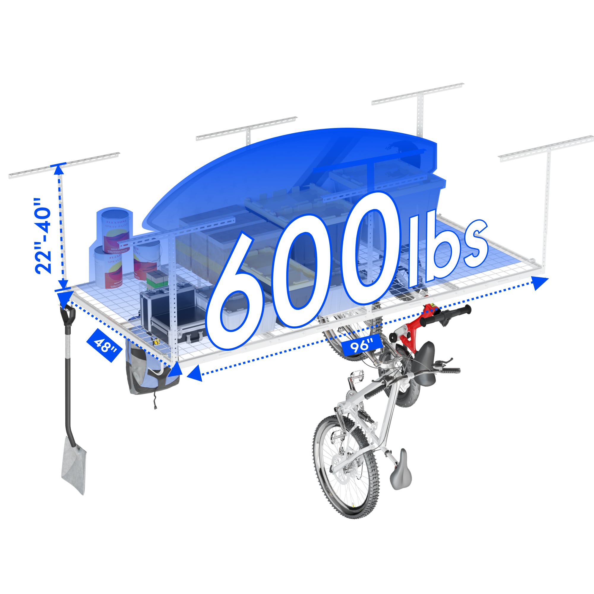 Fleximounts OHK48-E Overhead-Garage-Storage - View #4