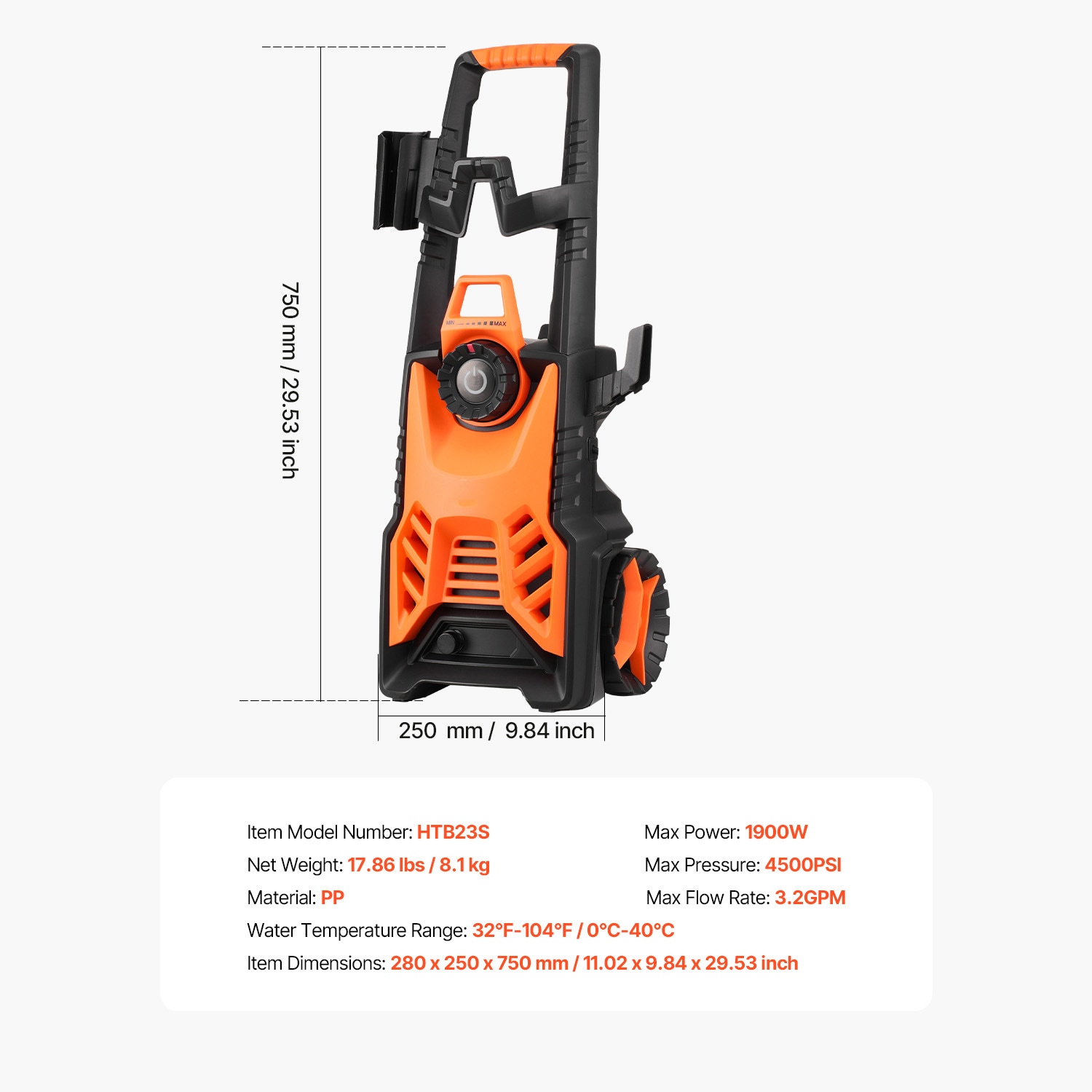 VEVOR SC2000PSIDDG13129V1 Gas-Pressurewashers - View #7