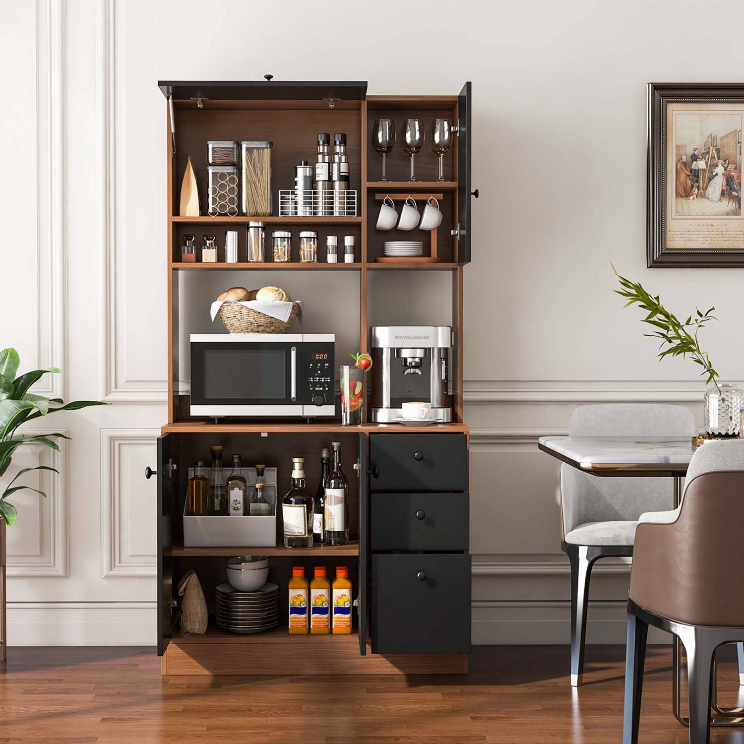 Costway CSHY000187 Pull-Out-Cabinet-Baskets - View #4