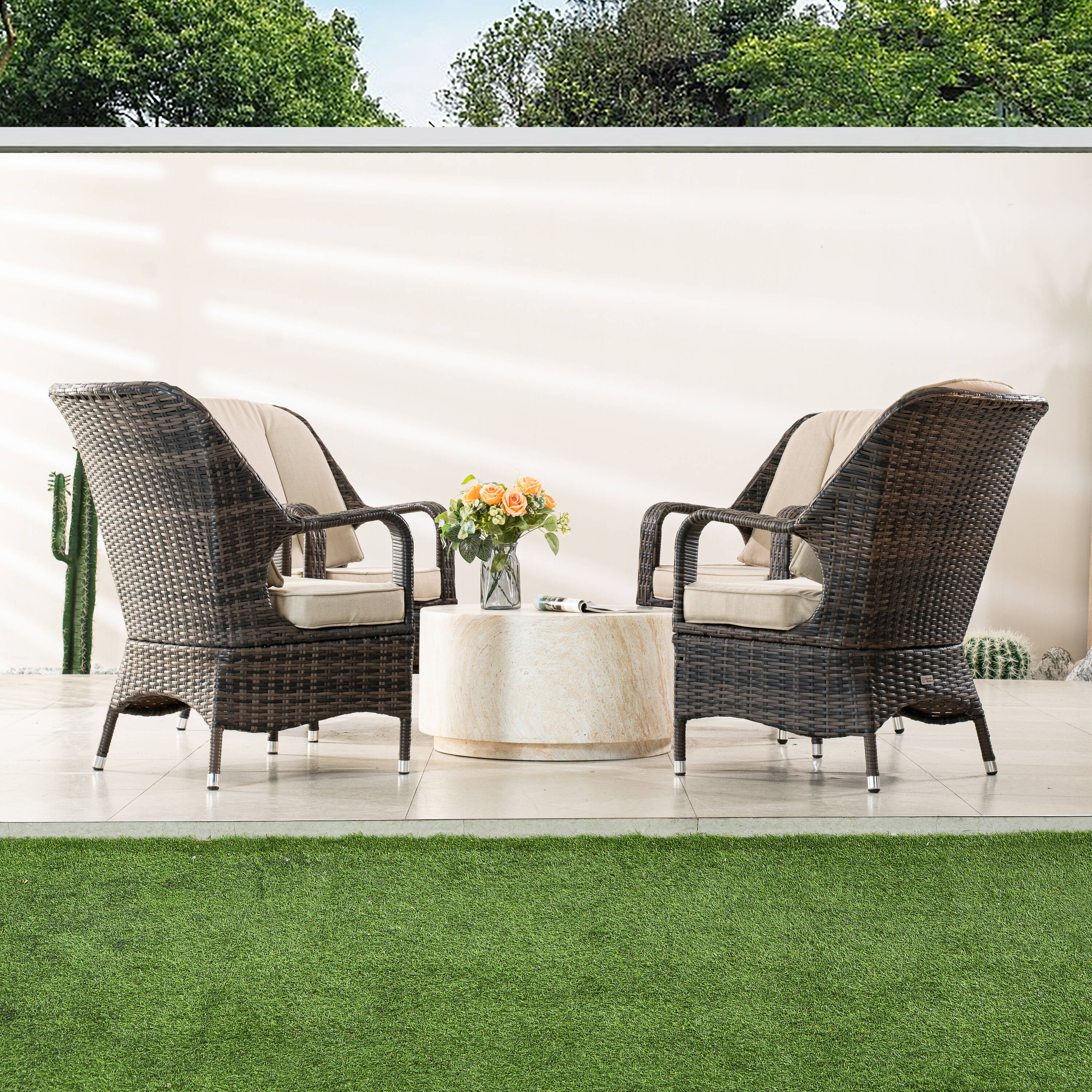 Direct Wicker DWC-240076TA009B Patio-Conversation-Sets - View #4