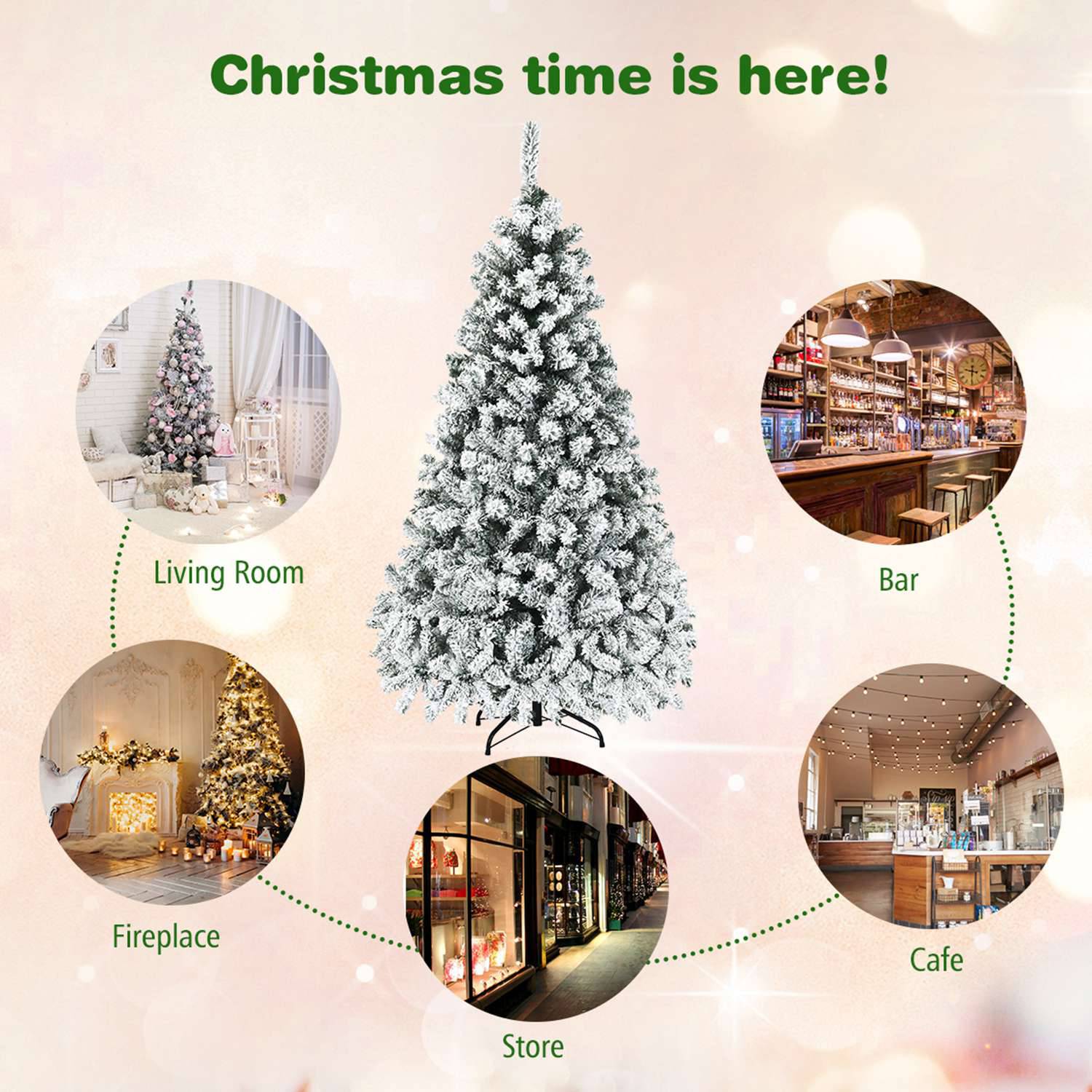 Costway CSHY000214 Artificial-Christmas-Trees - View #6