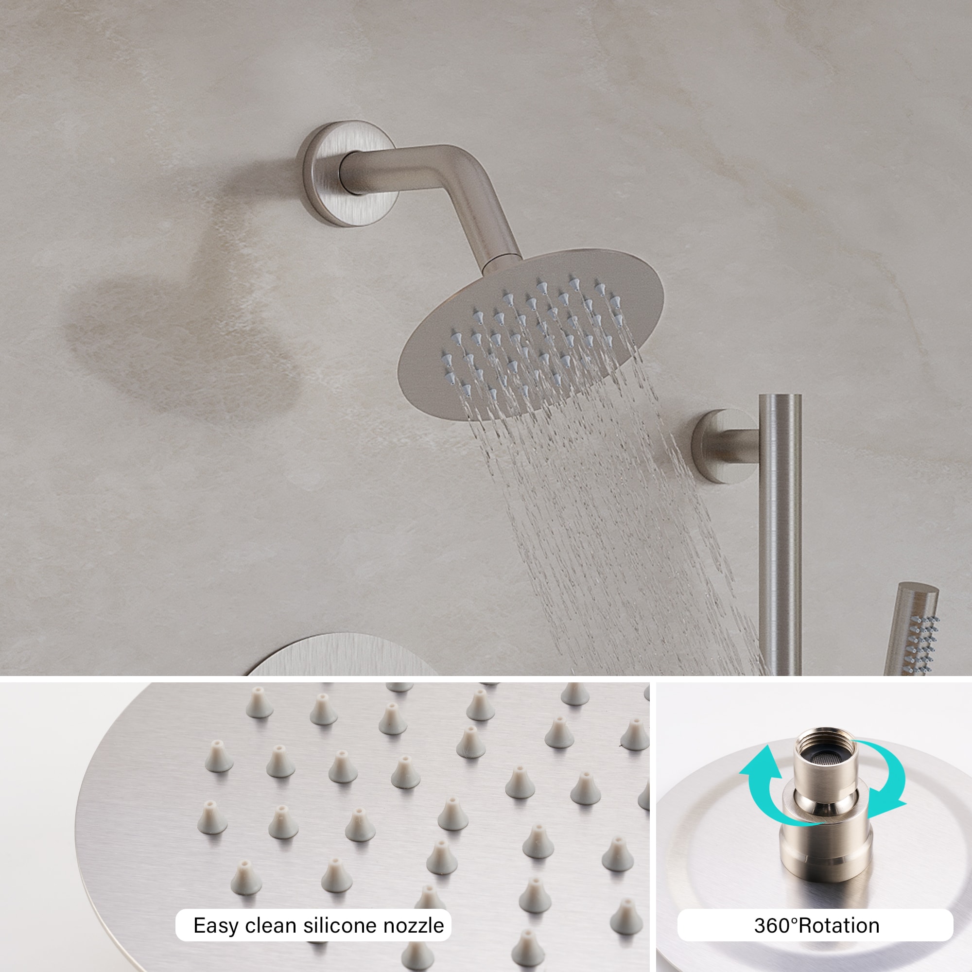 WELLFOR CR-P-10-3W02CP Showerhead-Bar-Panels - View #8
