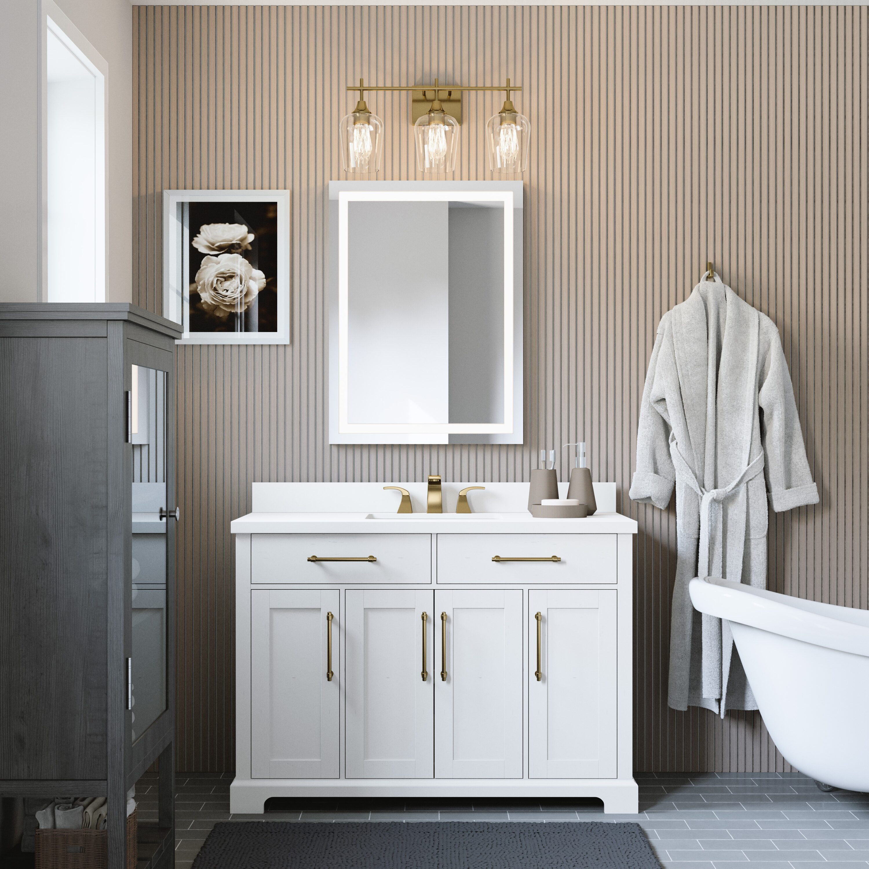 allen + roth LWSB48VW Bath-Vanity-Combo - View #7