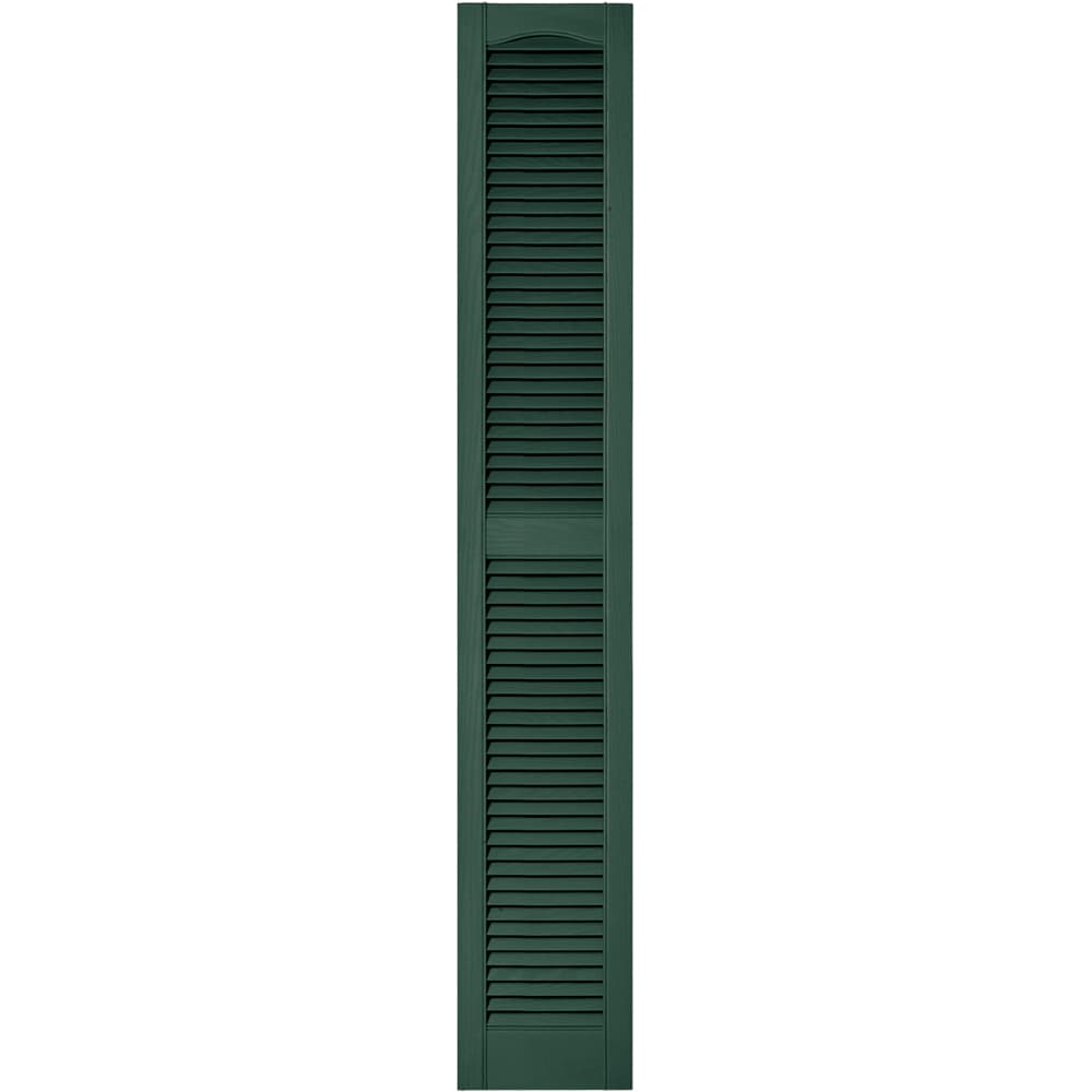 Vantage V1711272028 12-in W x 71.875-in H Forest Green Louvered Exterior Shutters ( 1 -Pack )