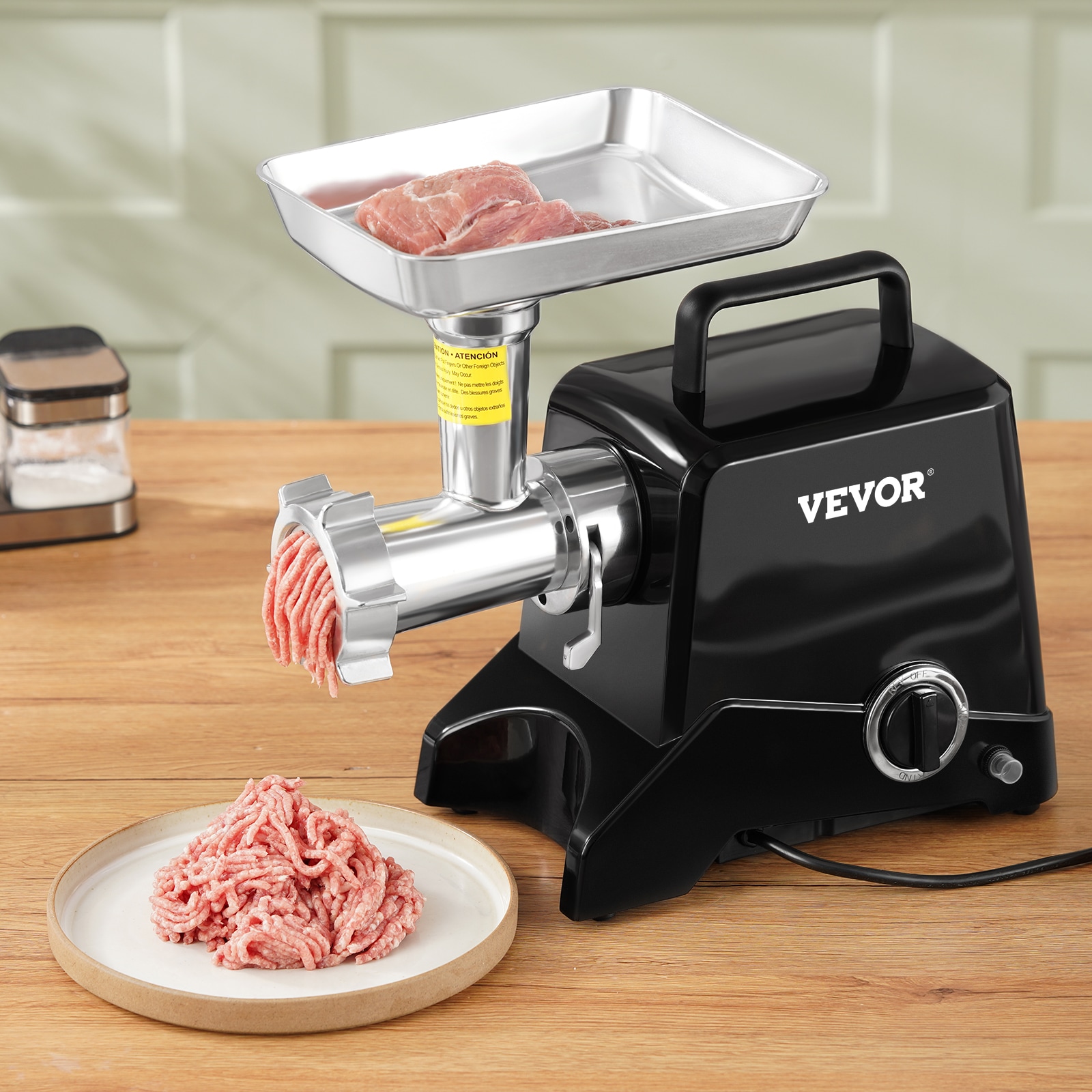 VEVOR Commercial/Residential Course Grind Stainless Steel Electric Meat Grinder (1100-Watt) DDJRJBXSQ42031SATV1 Sansujyuku sansujyuku.com