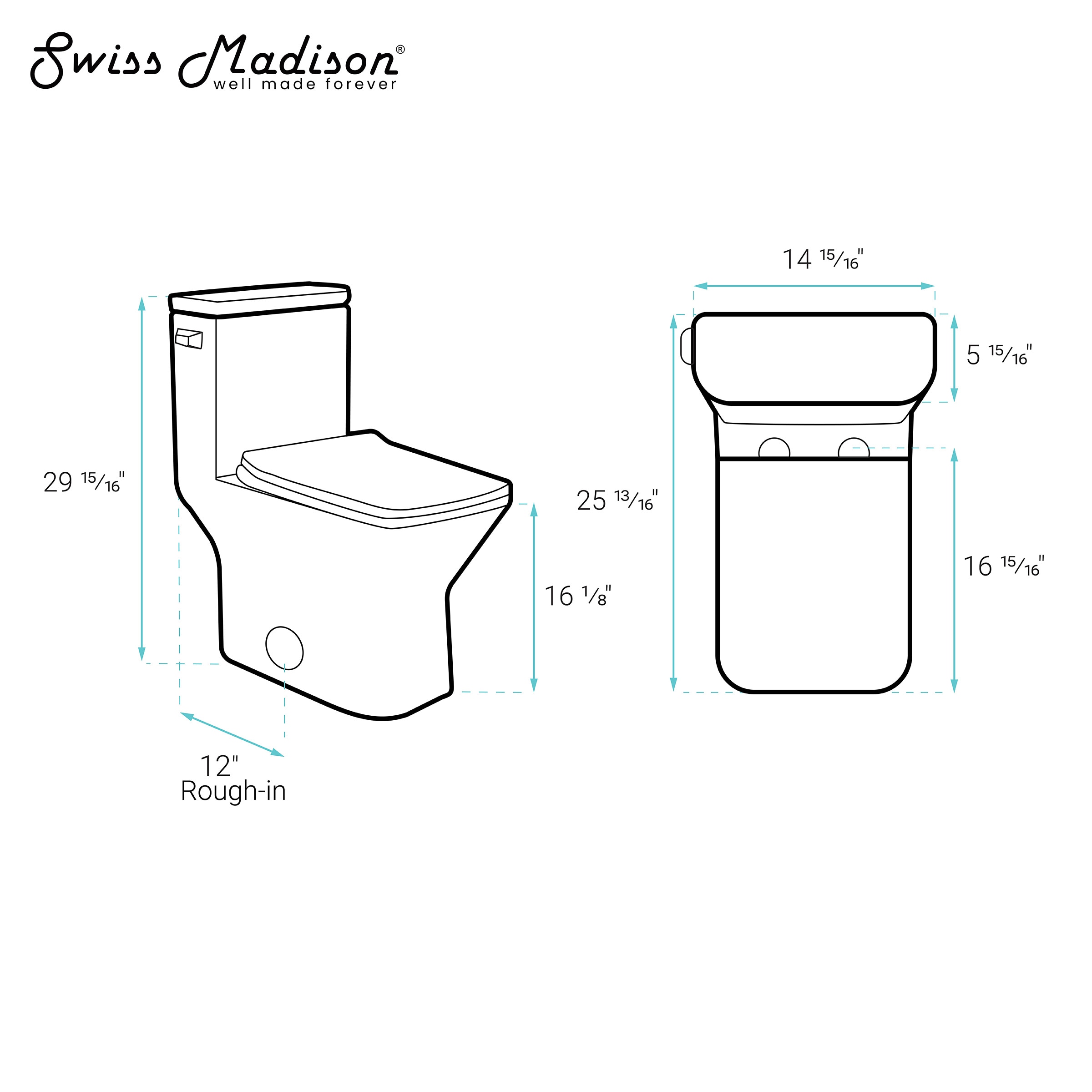 Swiss Madison SM-25-1TCHR12WH toilets - View #5