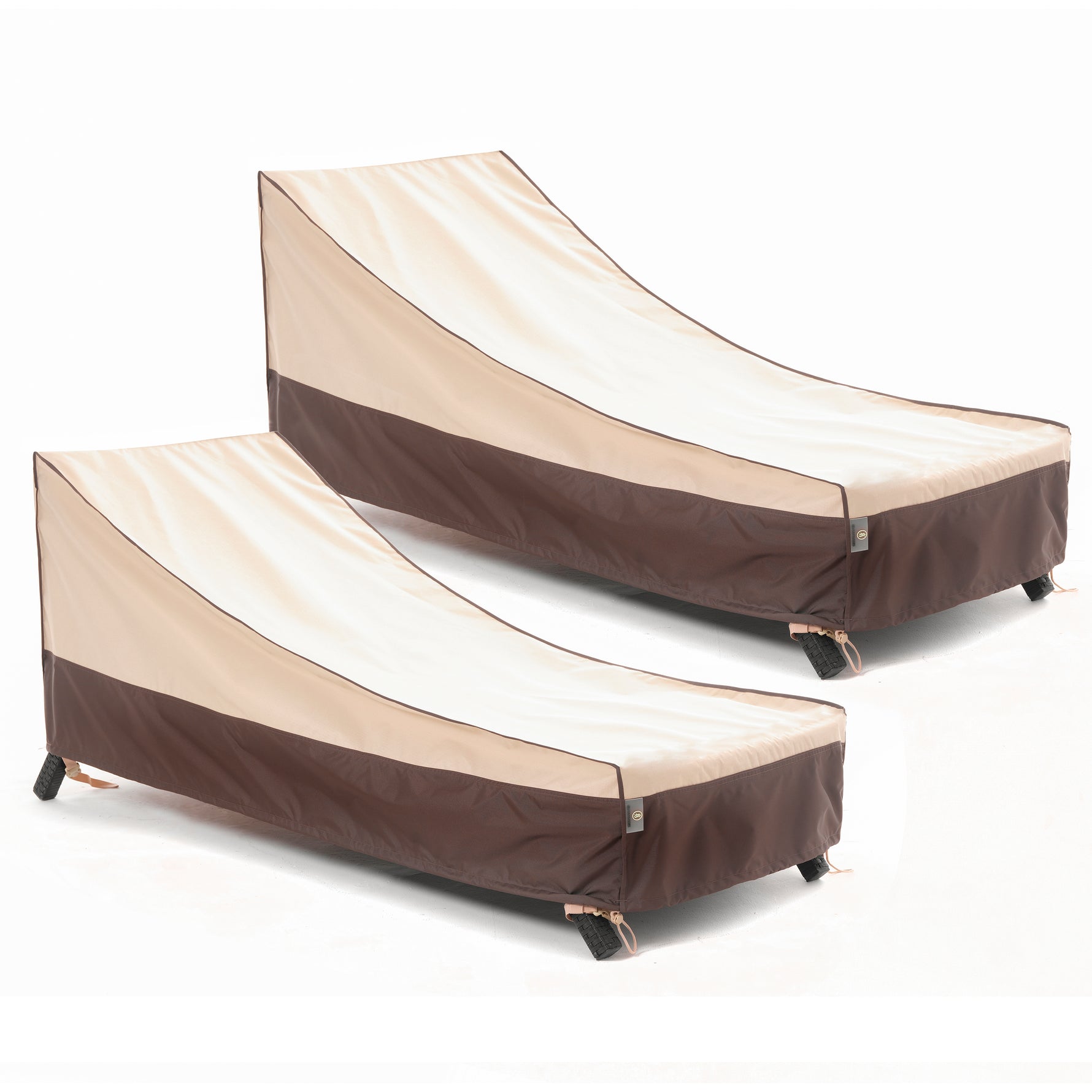 F&J Outdoors FJ Outdoors Premium Waterproof Outdoor Patio Two Pack Chaise Lounge Covers