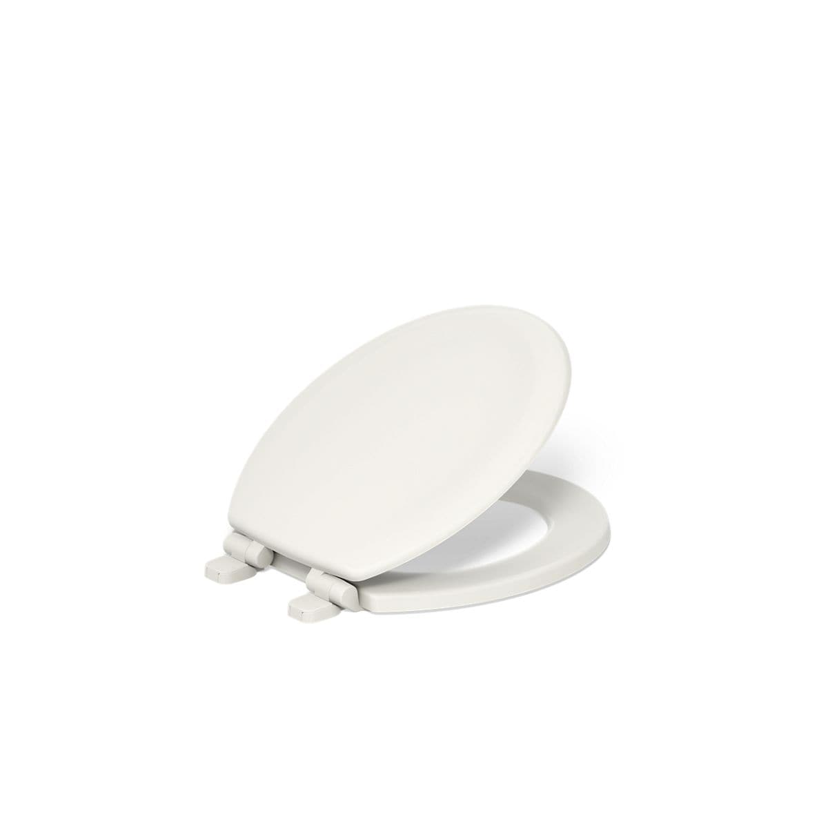 KOHLER Stonewood Wood Biscuit Round Soft Close Toilet Seat