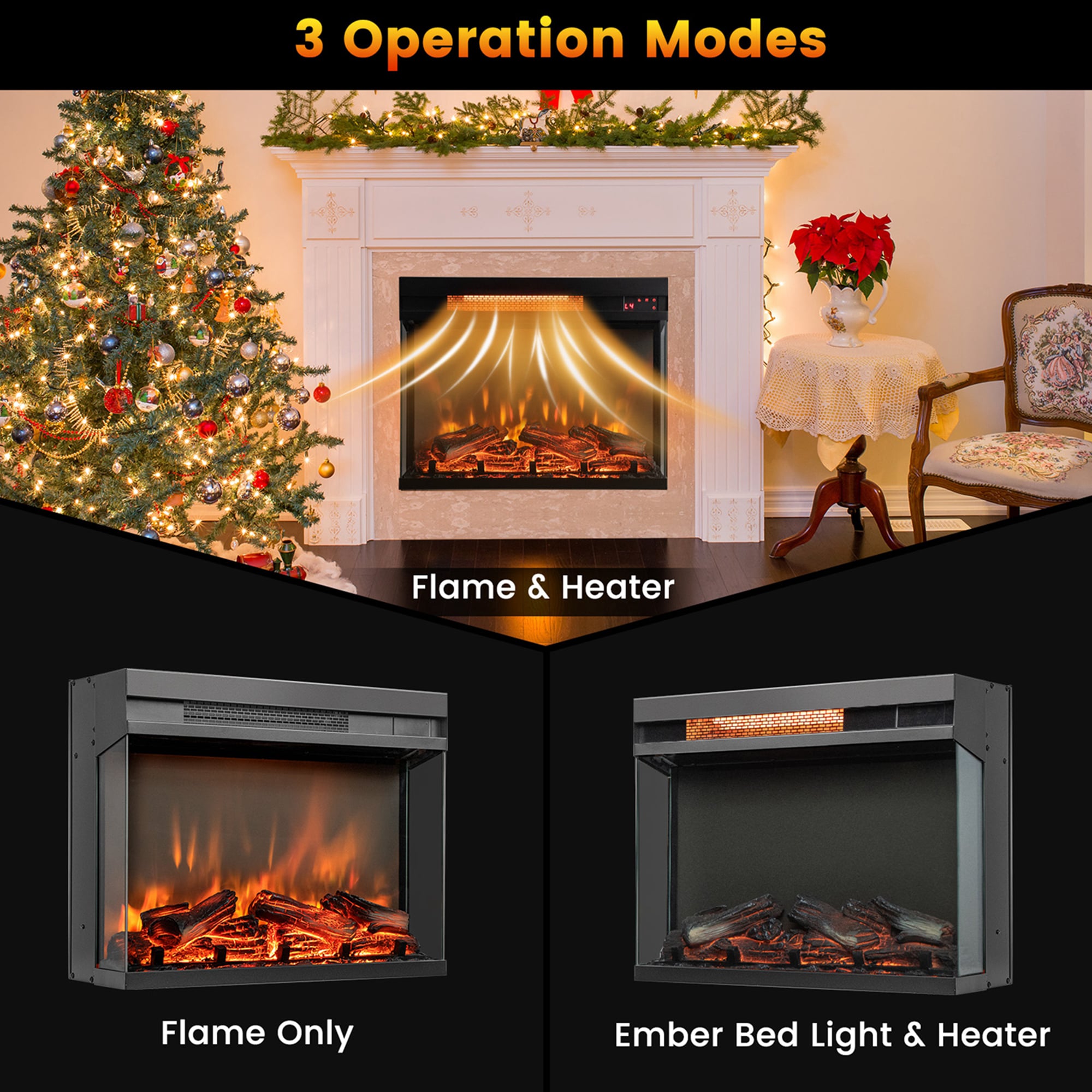 Goplus FP10362US-BK Electric-Fireplaces - View #8