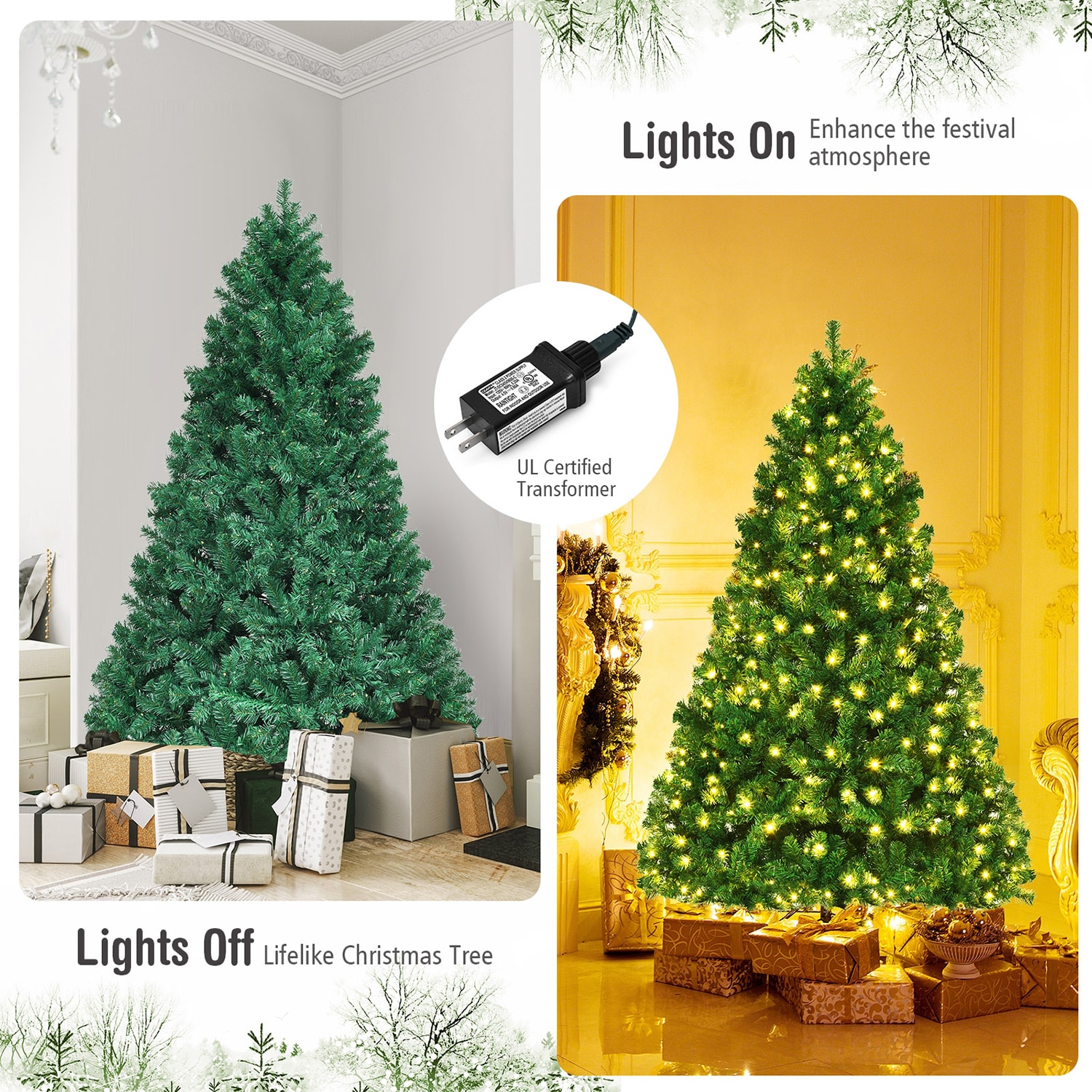 WELLFOR HYJ20639 Artificial-Christmas-Trees - View #3