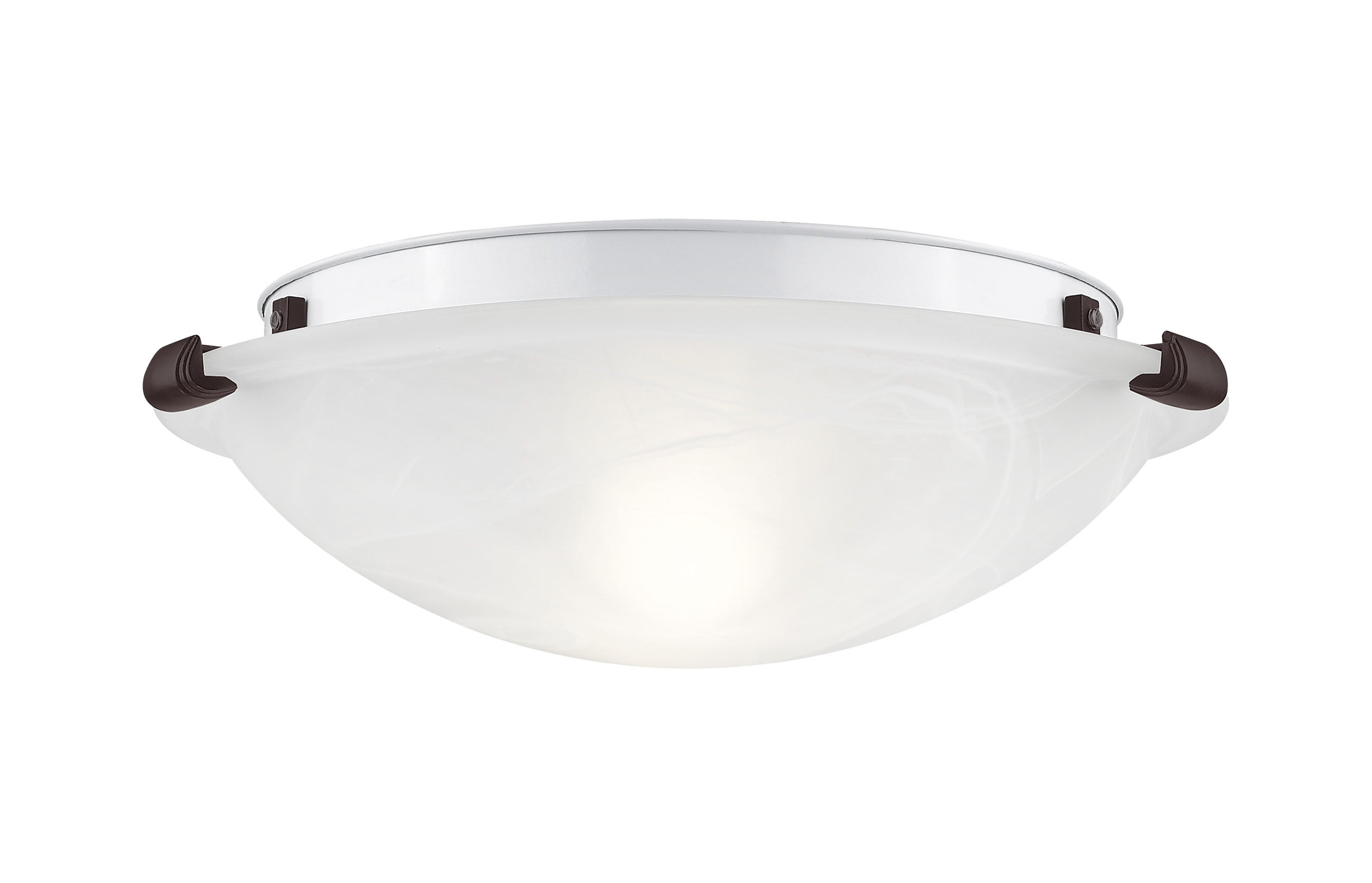 Livex Lighting 8010-07 Oasis 1 -Light 12.25-in Bronze Flush Mount Light