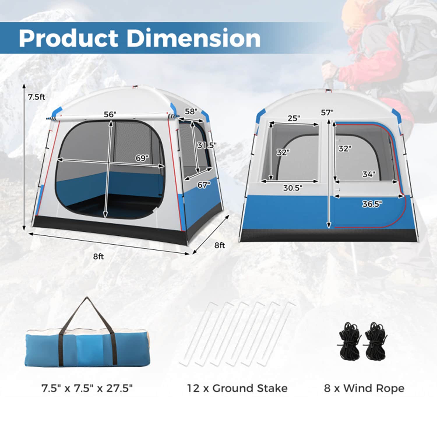 Mondawe MO-NP11643WH tents - View #10