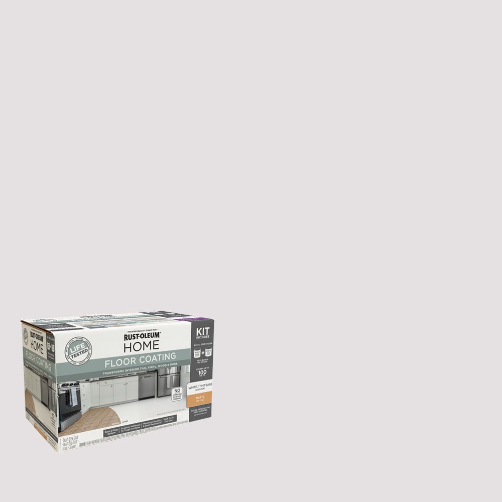 Rust-Oleum 363690T Home Floor Coating Steam Gray Matte Interior Porch and Floor paint ( Kit )