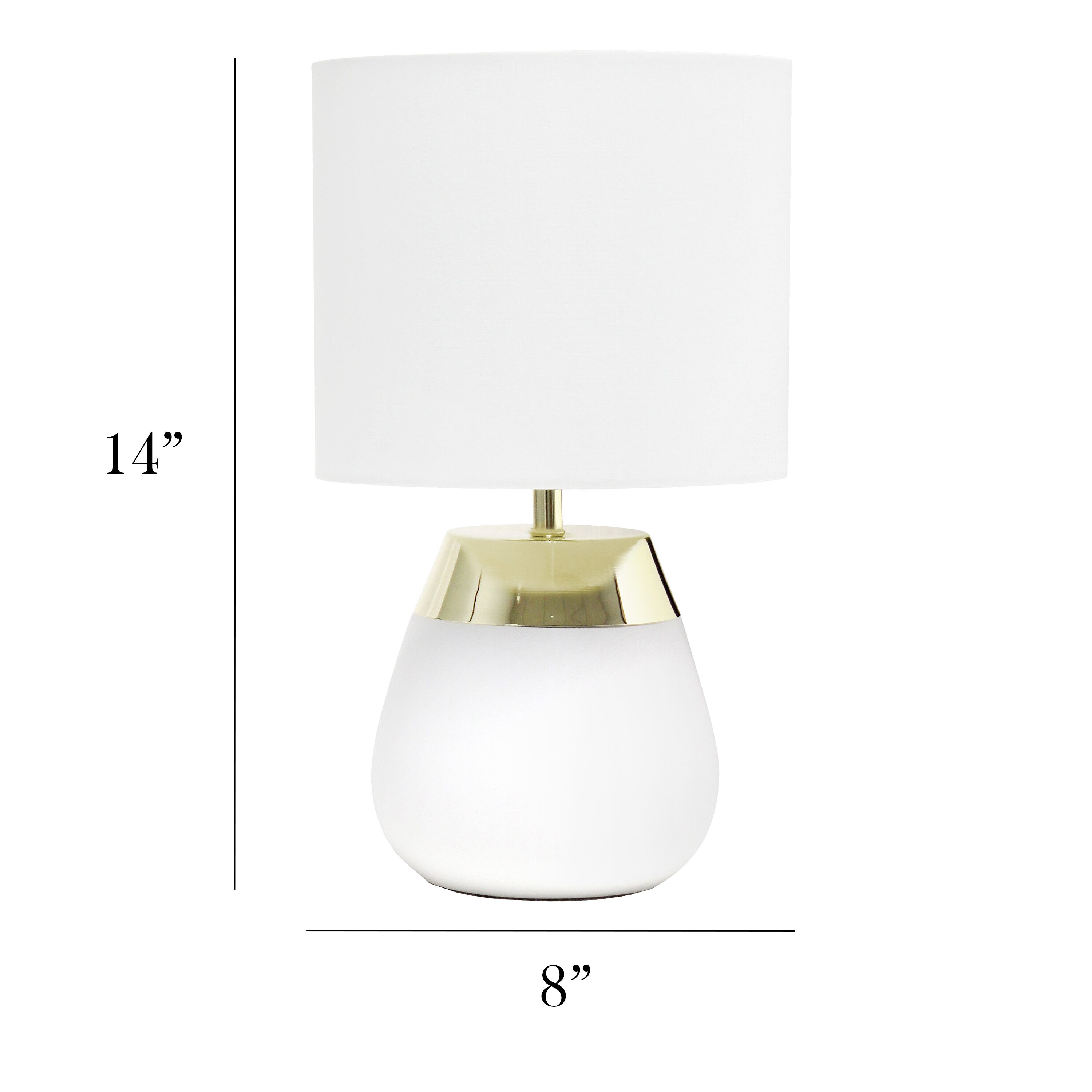 Simple Designs LT1106-WHT Table-Lamps - View #10
