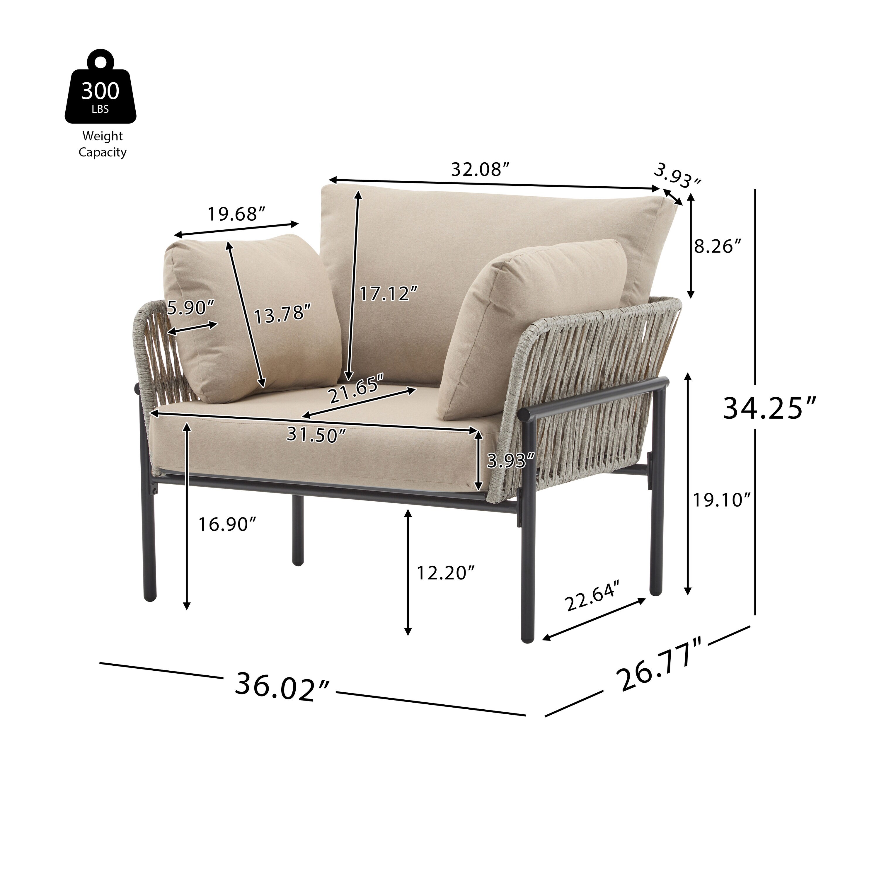 Christopher Knight Home 324090 Patio-Chairs - View #9