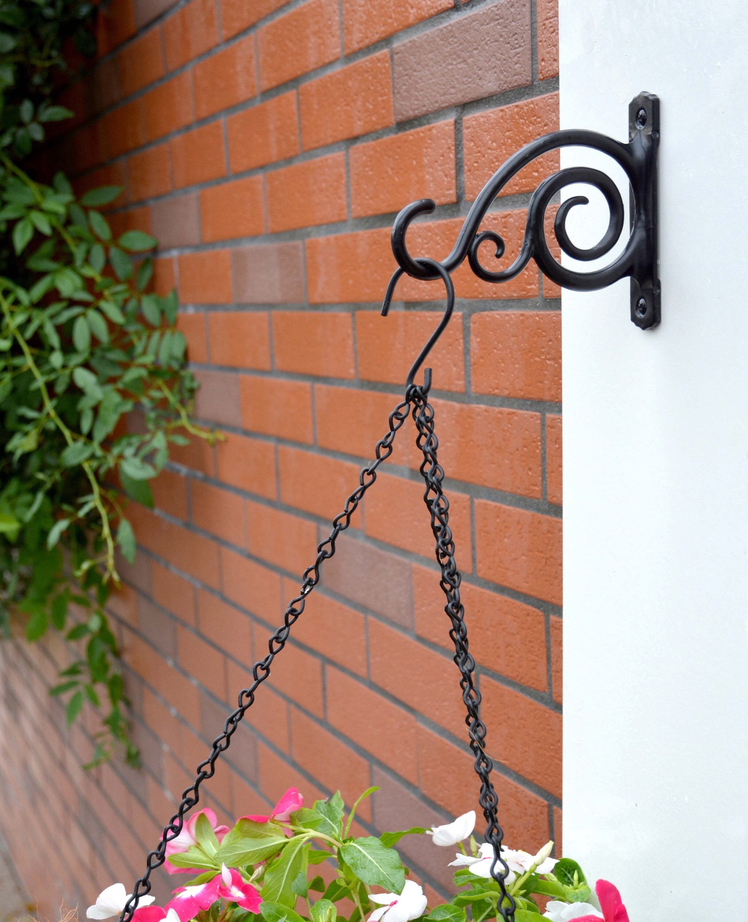 Style Selections 6-in Black Aluminum Plant Hook(s) in the Plant Hooks  department at