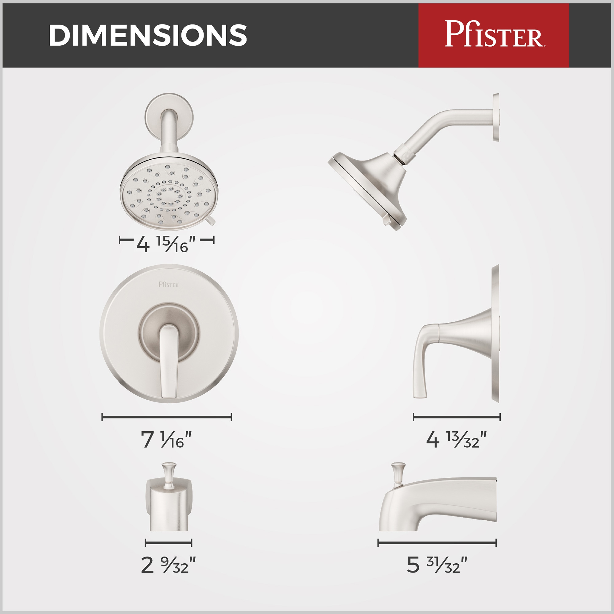 Pfister 8P8-WS2-RCHSGS Tub-Shower-Faucets - View #5
