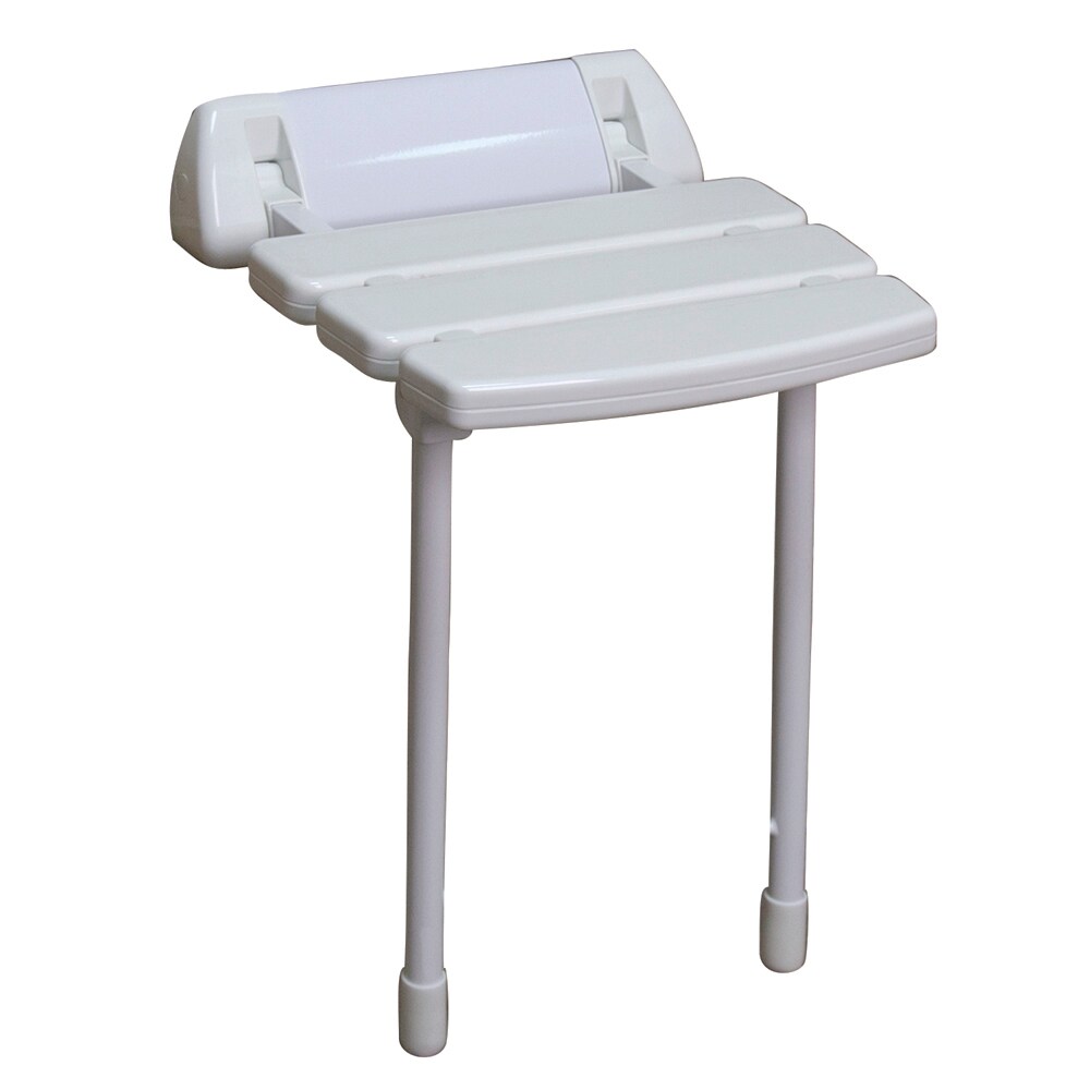 Barclay ISS193 White Plastic Wall Mount Shower Chair