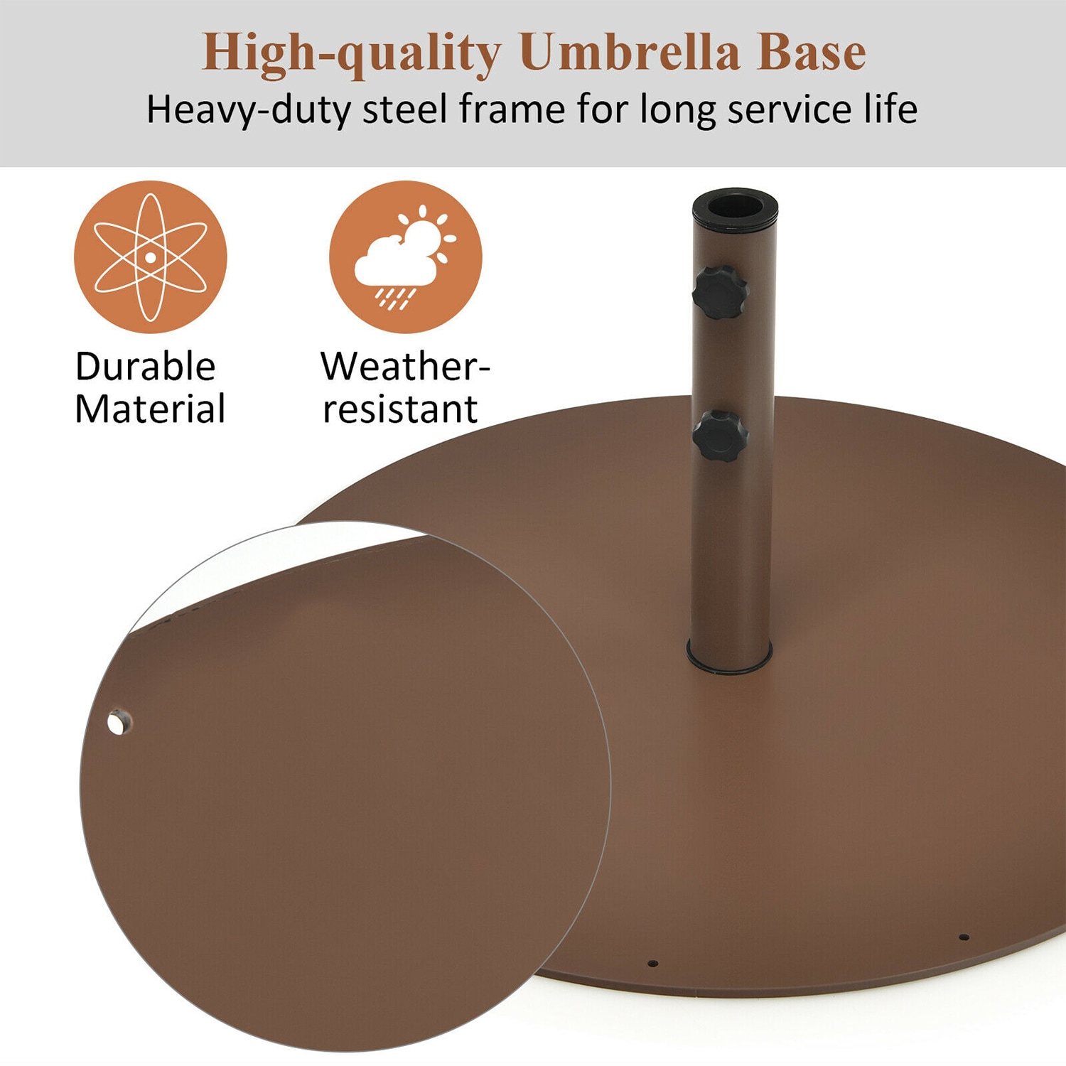 WELLFOR TDJ10824 Umbrella-Bases - View #6
