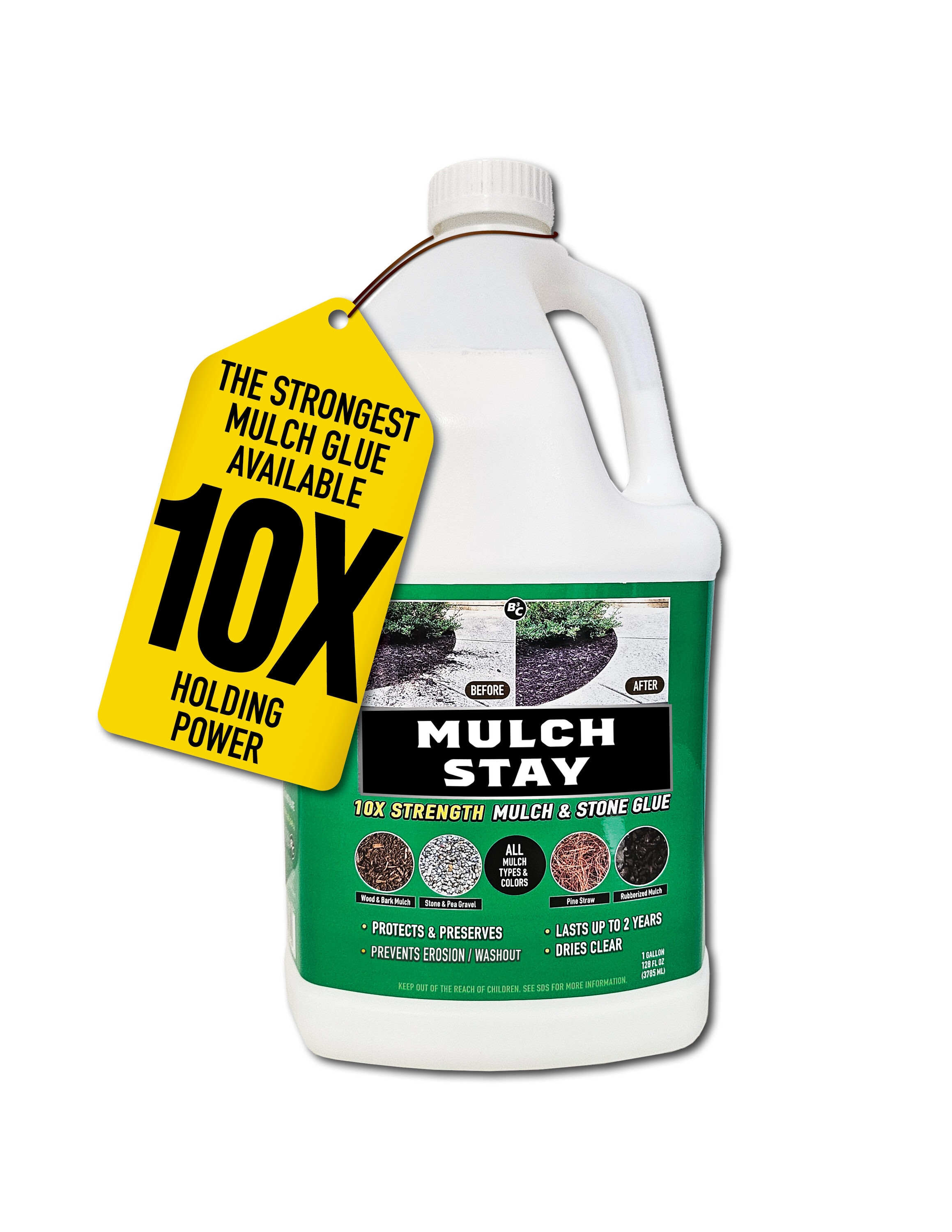 Mulch Stay 14-128-1  Mulch Landscaping Glue 1 Gallon(s) Clear Mulch Dye