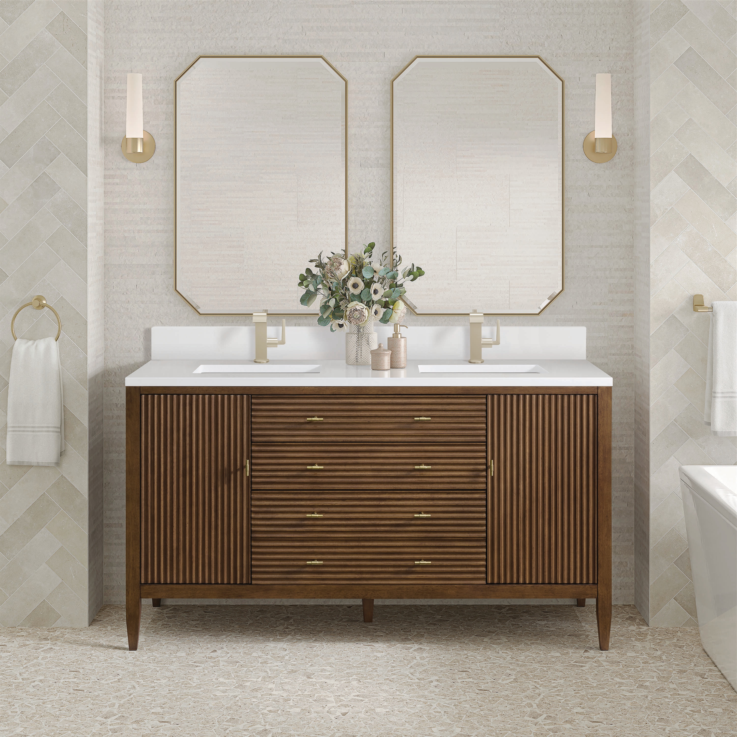James Martin Vanities 485-V60D-WLT-1WZ Bath-Vanity-Combo - View #2