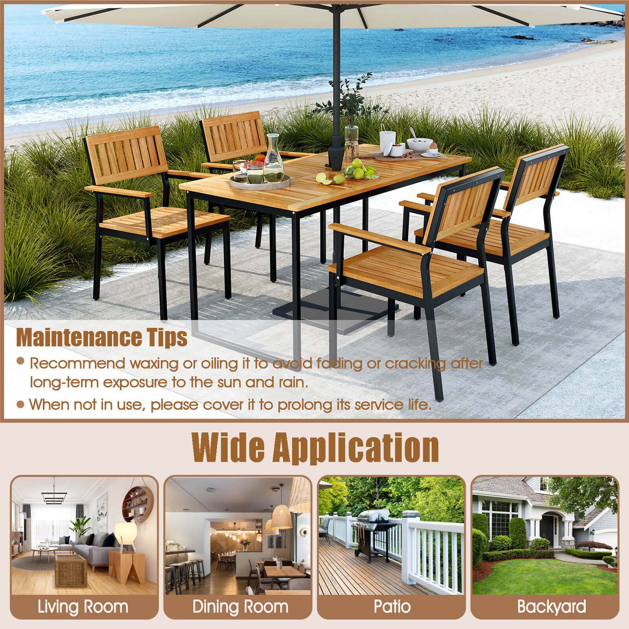 Costway HCST04218 Dining-Chairs - View #4