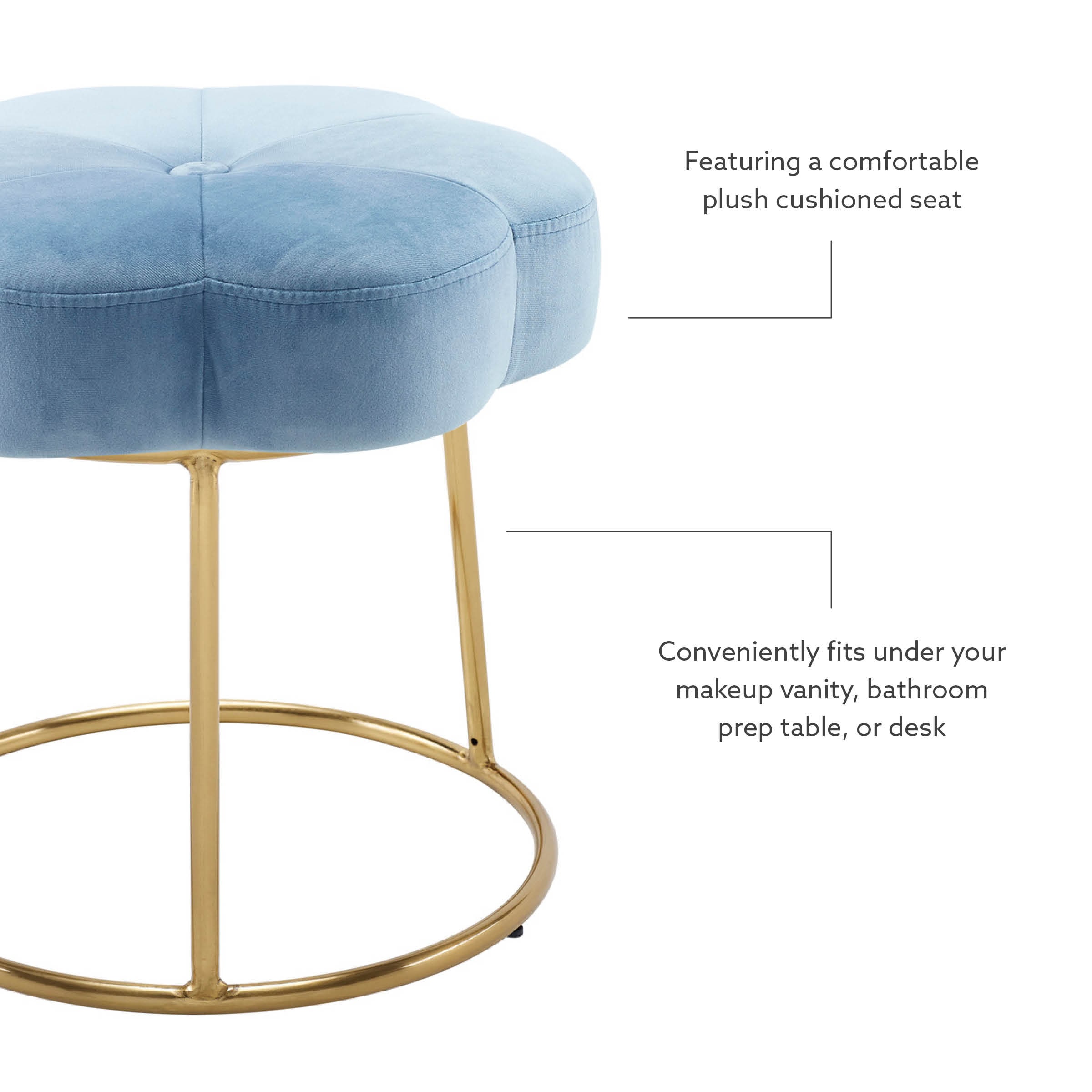 Linon ST006BLU01ASU Vanity-Stools - View #4