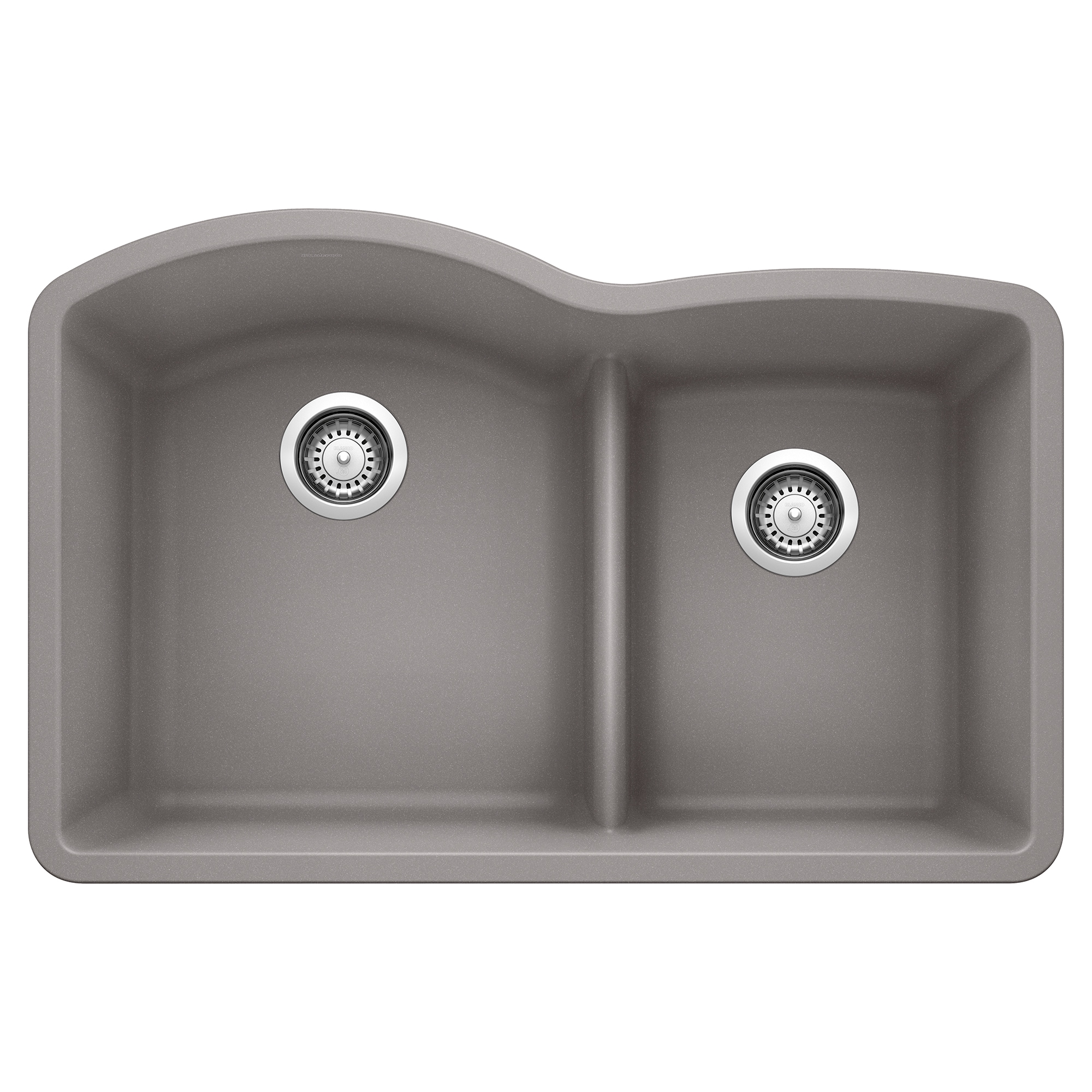 BLANCO 441592 Diamond Silgranit Undermount 32.07-in x 20.92-in Granite Double offset bowl Kitchen Sink