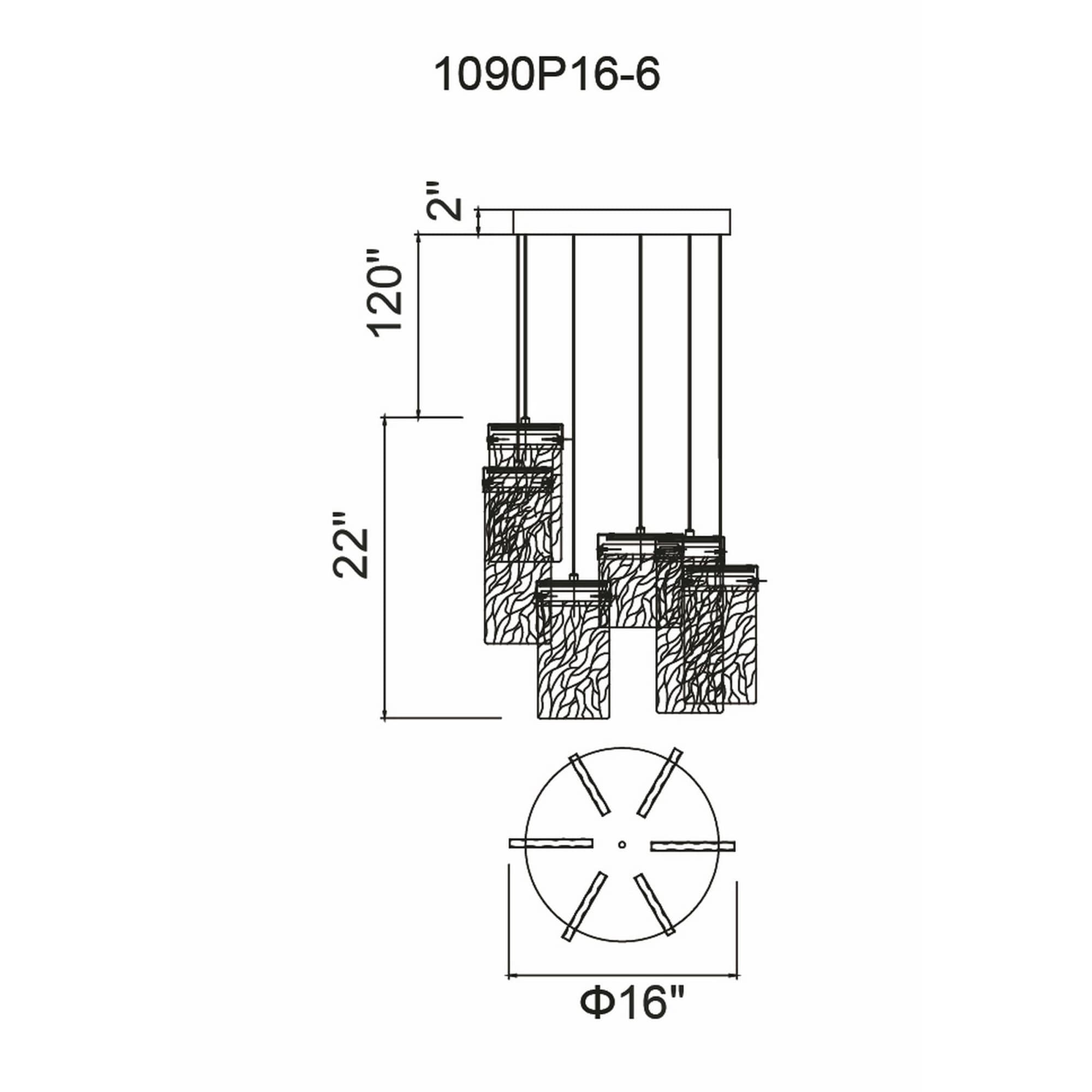CWI Lighting 1090P16-6-620 b090015 - View #8