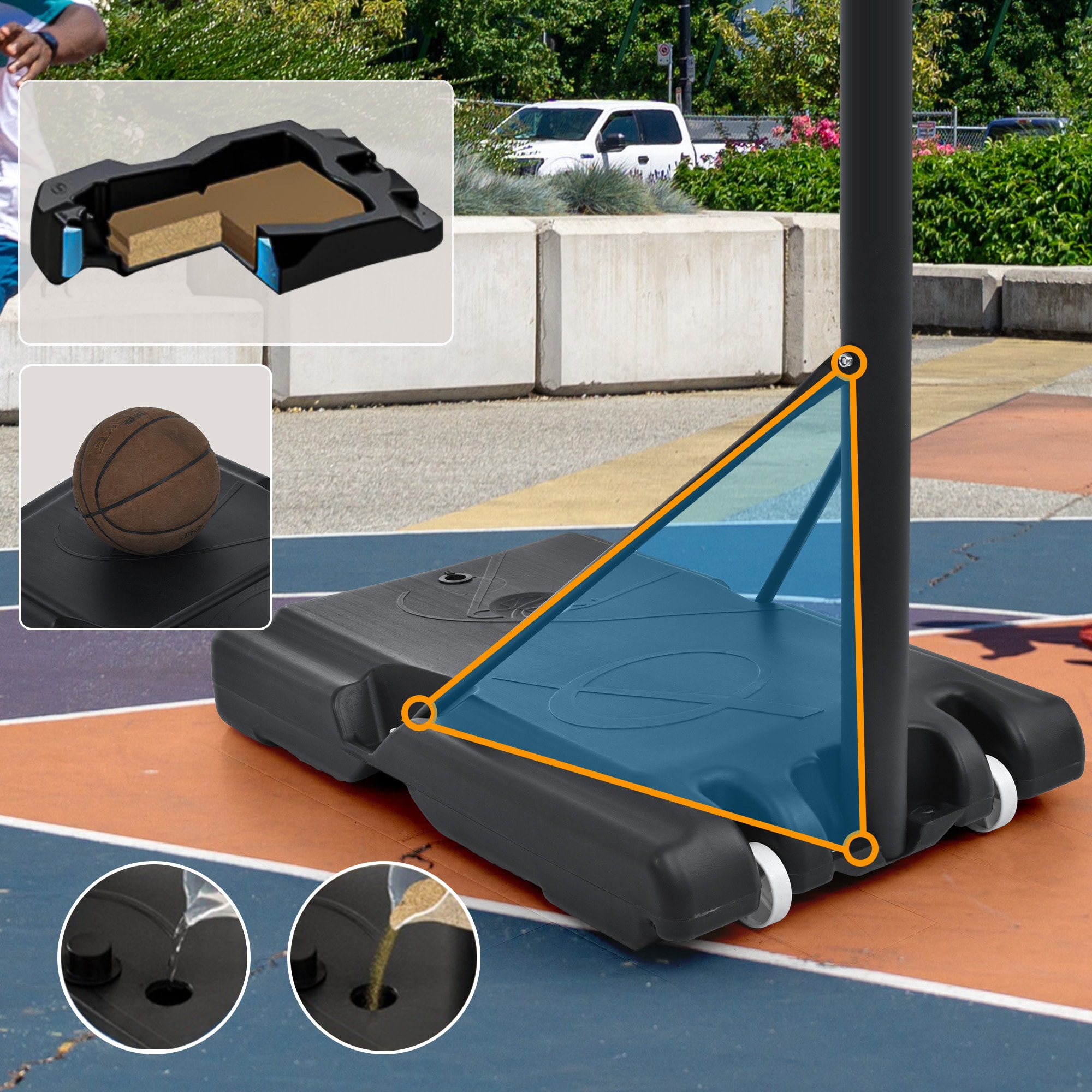 Kahomvis WW-QPW5-634 Basketball-System - View #6