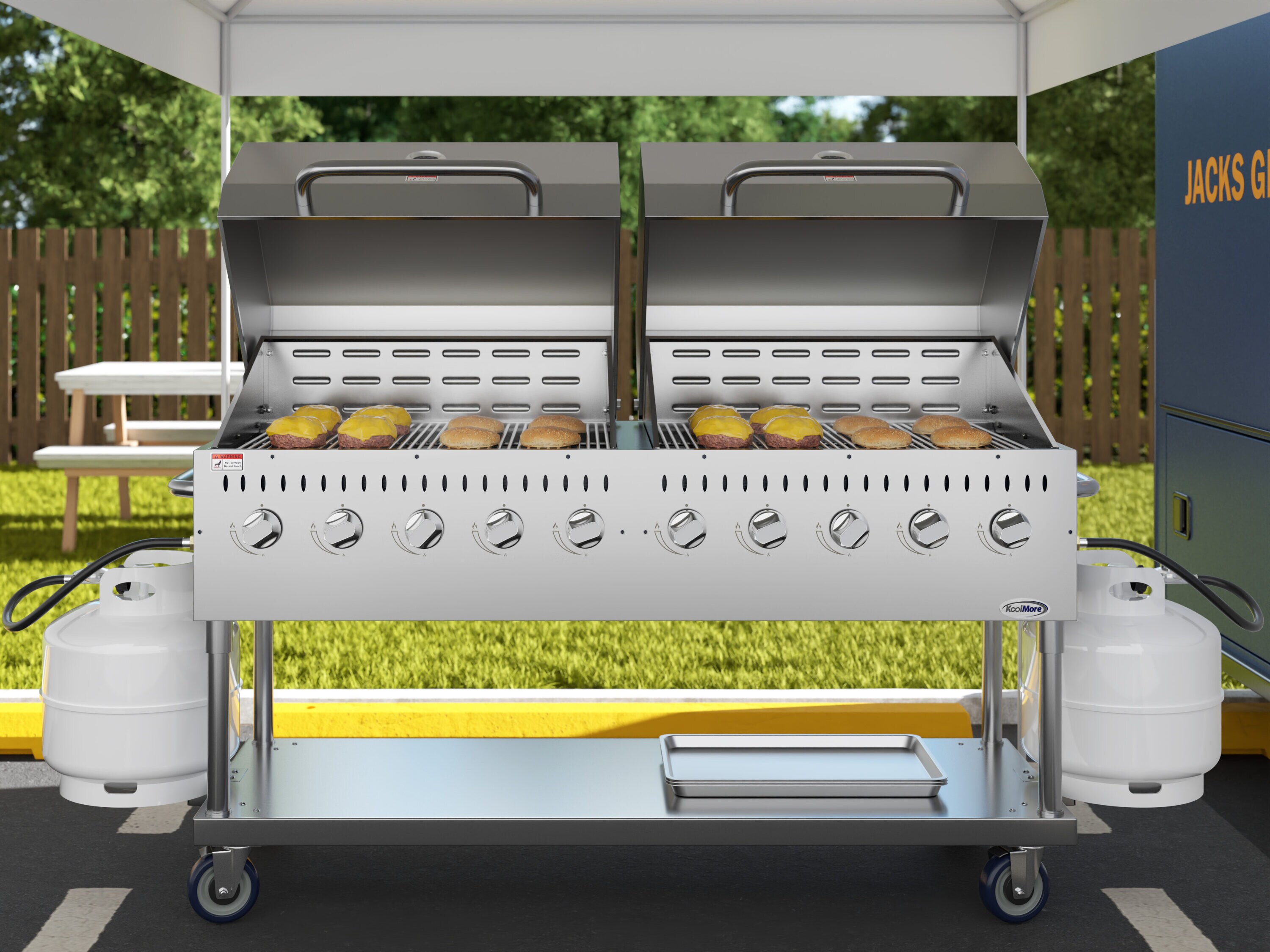 KoolMore LOW-CGKIT7-D36D36 Gas-Grill - View #2