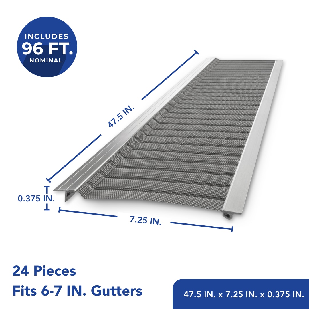Atlas Gutter Guard Stainless Steel (7-in x 4-ft) Gutter Guard 24 