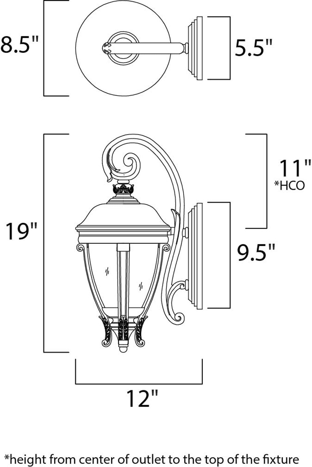 Maxim Lighting 41424WGGO Outdoor-Wall-Lighting - View #2