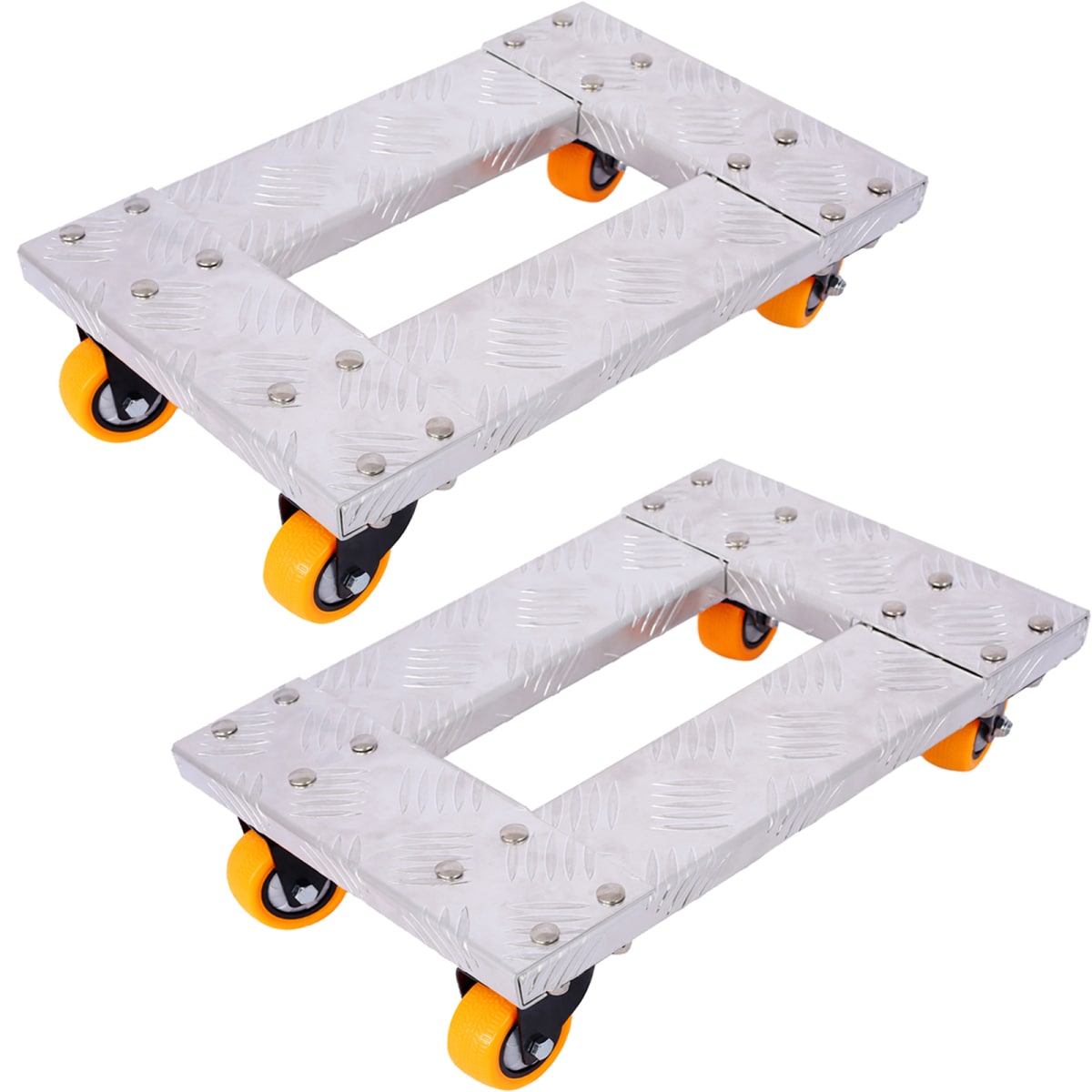 Streamdale Furniture Streamdale Heavy Duty Aluminum Furniture Dolly Cart 18''x12'' with Brakes 2-Pack
