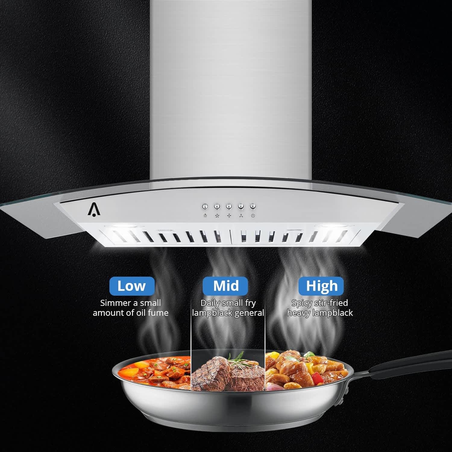 Qeetex LSHQPHO-12OSYWI5 Undercabinet-Range-Hoods - View #4