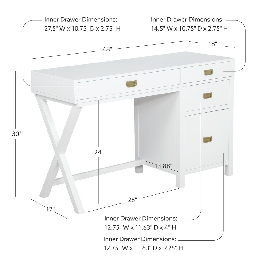 Linon LOWES1145 desks - View #10