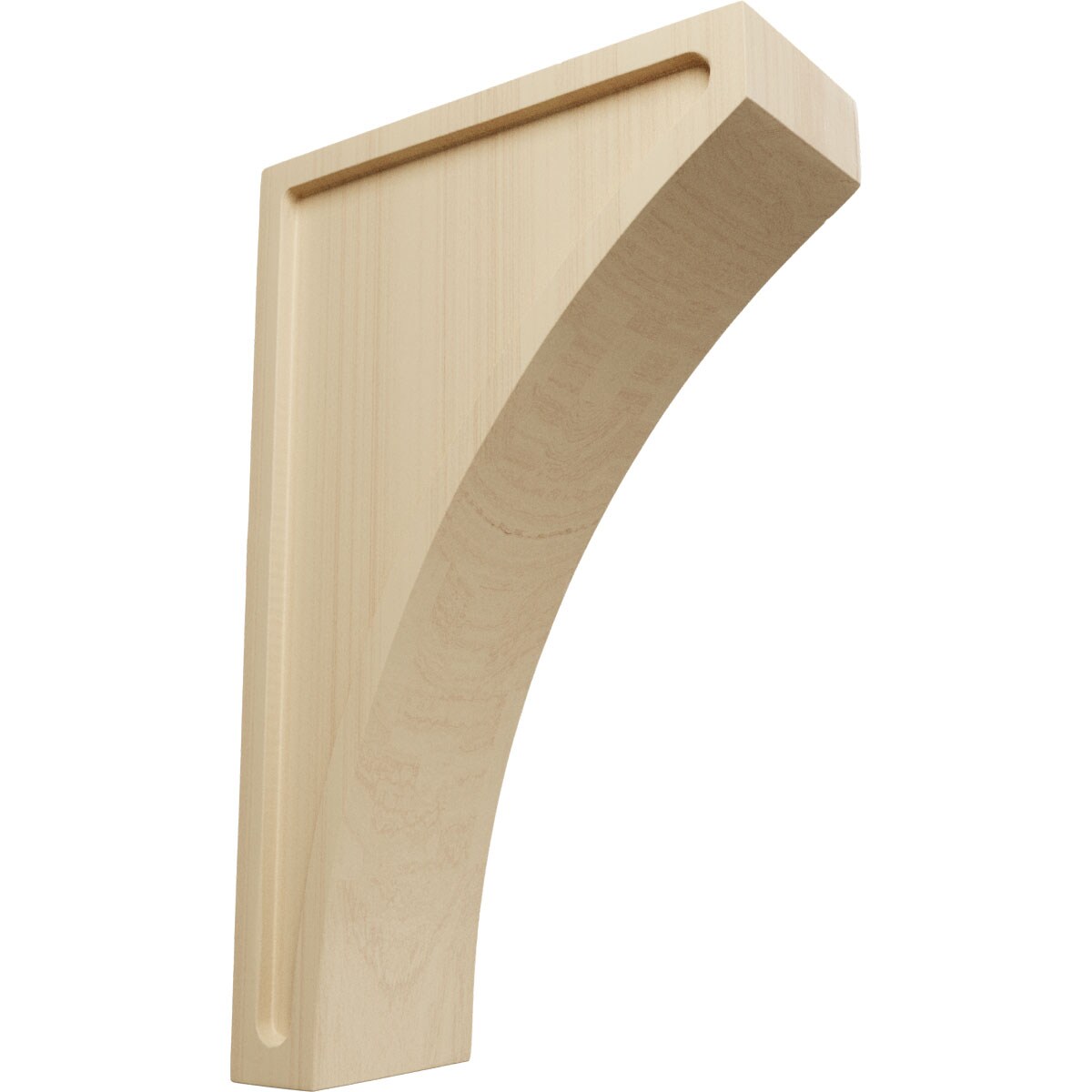 Ekena Millwork CORW03X07X12LWRW 3-in x 7.5000-in x 12-in Unfinished Rubberwood Wood Paintable/Stainable Corbel