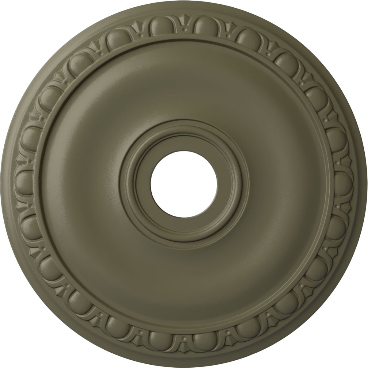 Ekena Millwork CM20JASSF Jackson 20-in W x 20-in L Painted Spartan Stone Polyurethane Whole Ceiling Medallion