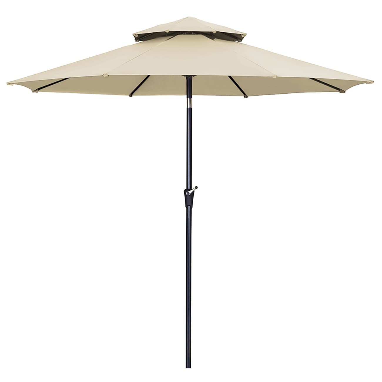 GDY GD-OTU030KK 10-ft Steel Multiple colors/finishes Crank Garden Patio Umbrella