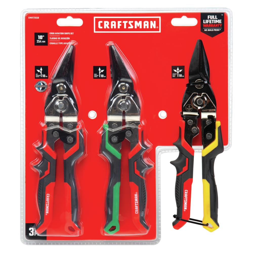 Set of 3 Craftsman Cutters Right Left Straight Cutter Snip Snips x9 42786 x  4275 x9 42785A 