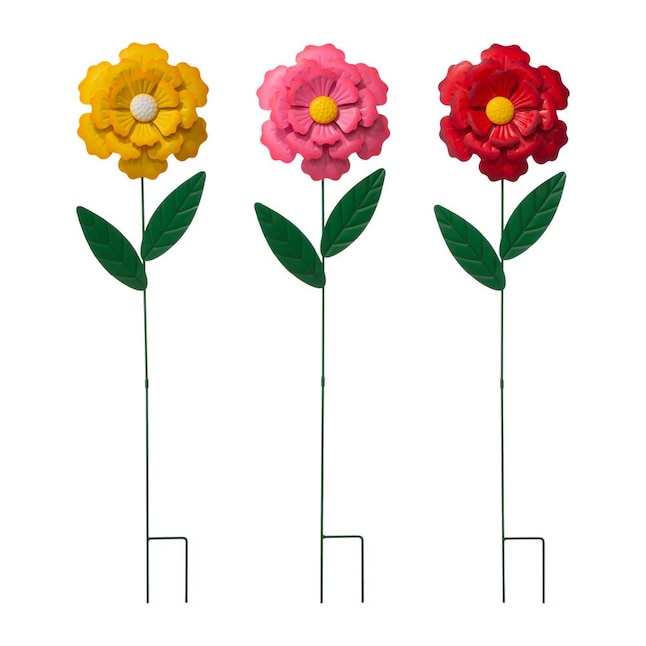 Glitzhome 39.5-in Multi Metal Flower Stake in the Garden Stakes & Shepherds  Hooks department at Lowes.com