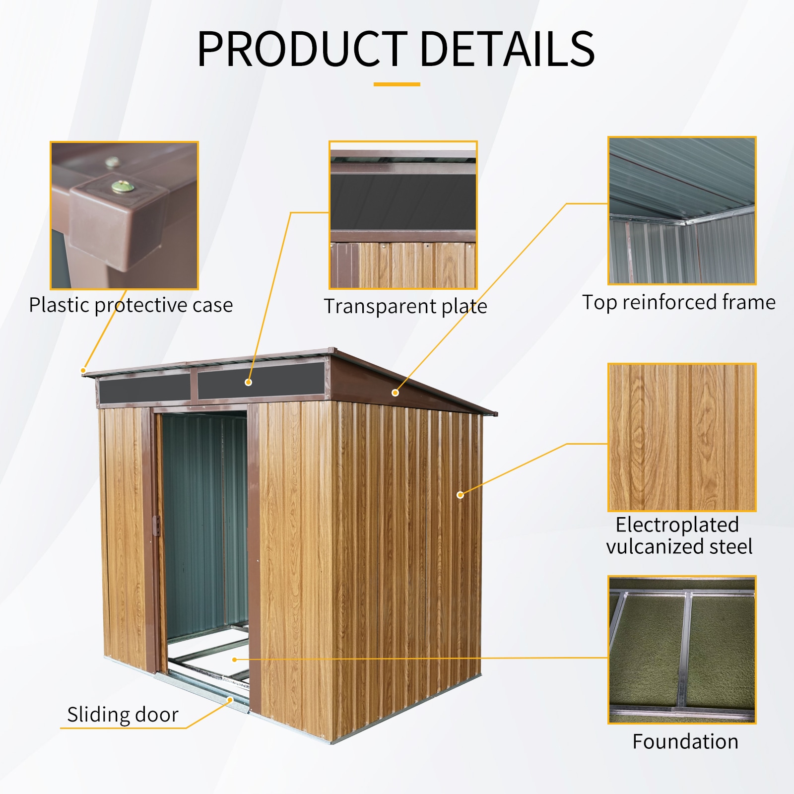 Xspracer ML-OS289WP Metal-Storage-Buildings-Sheds - View #4